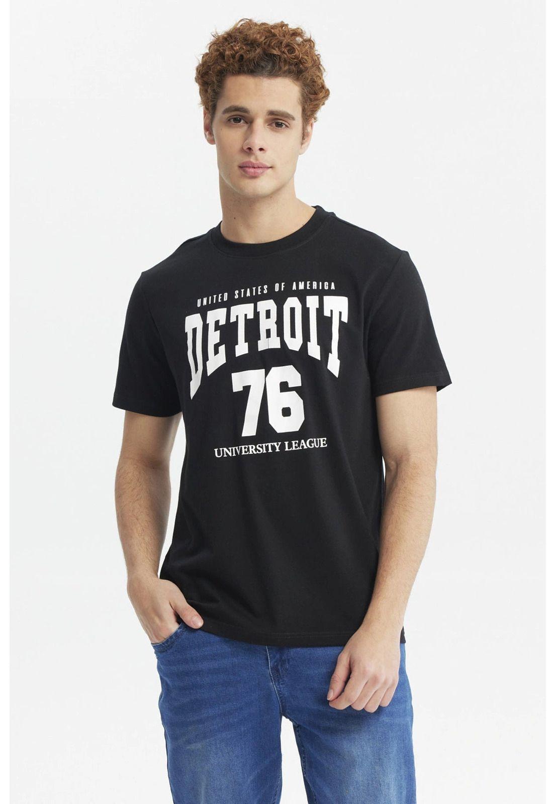 Polera Hombre Oversize Negro - X-0