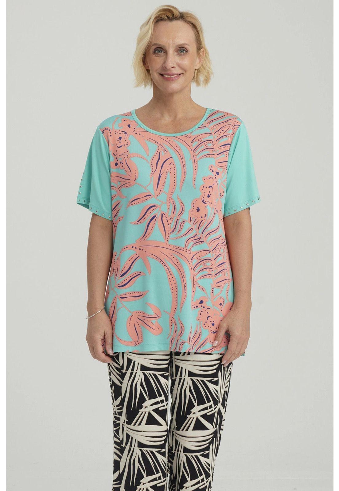 Polera Mujer Cruce Cuello Sandía-4