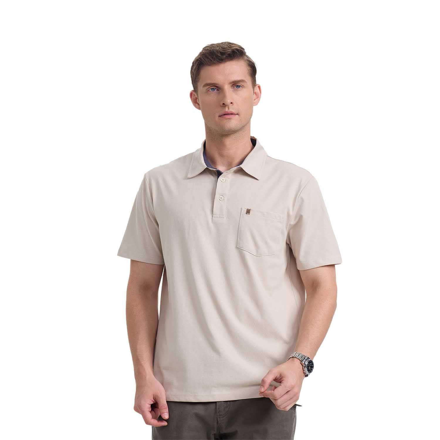 Polera Hombre Lisa Beige Fashion's Park-0