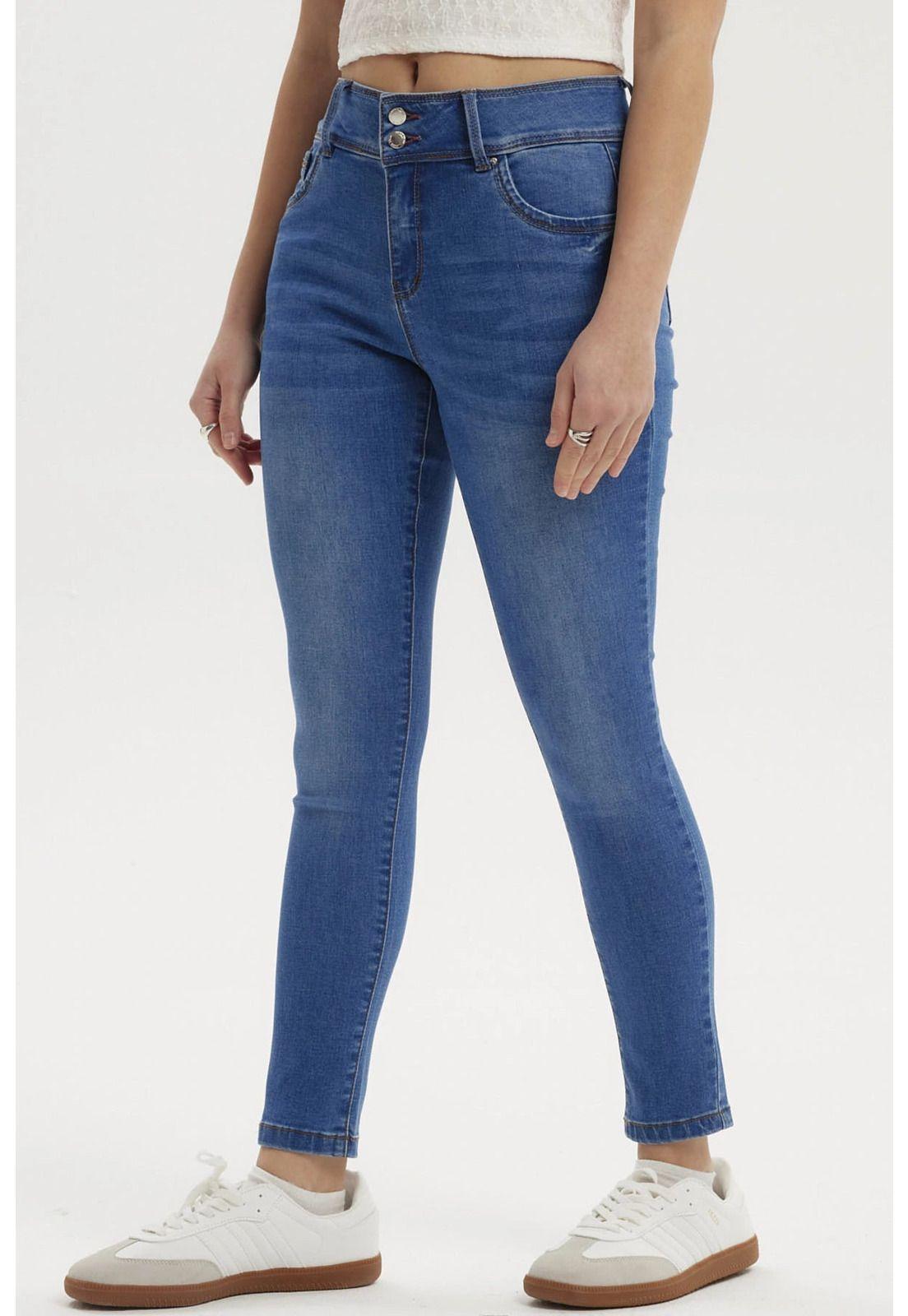 Jeans Mujer Skinny Kim Azul - V-1