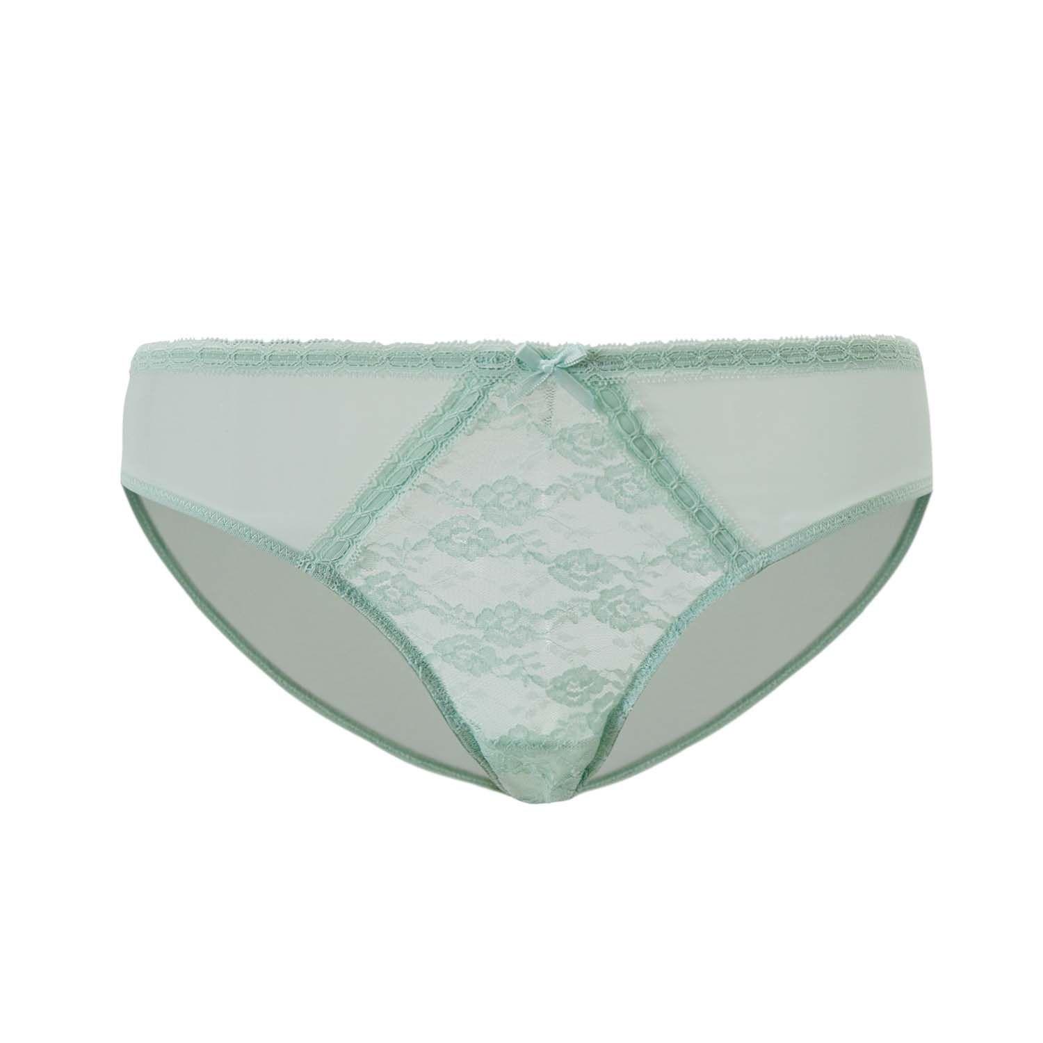 Calzón Mujer Pantaleta Encaje Delantero Menta Fashions Park-0