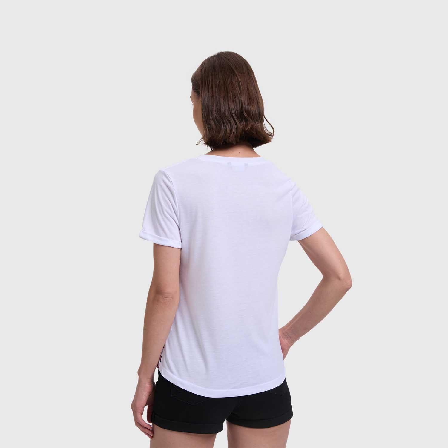 Polera Mujer Print Blanco / Rojo Fashion's Park-2