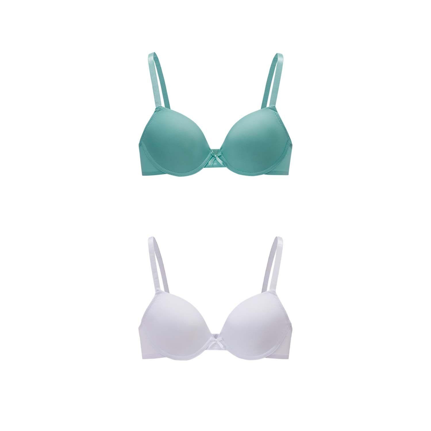 Sostén Mujer Bipack Básico Liso Aqua Fashion's Park-0