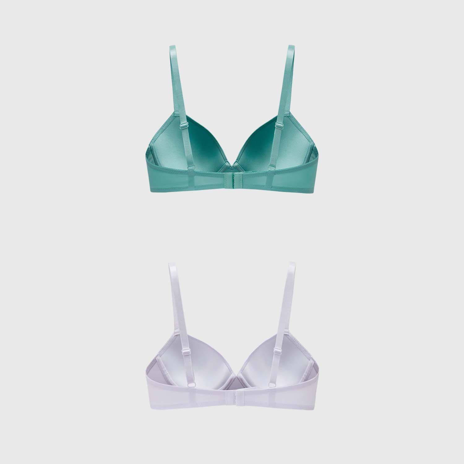 Sostén Mujer Bipack Básico Liso Aqua Fashion's Park-1