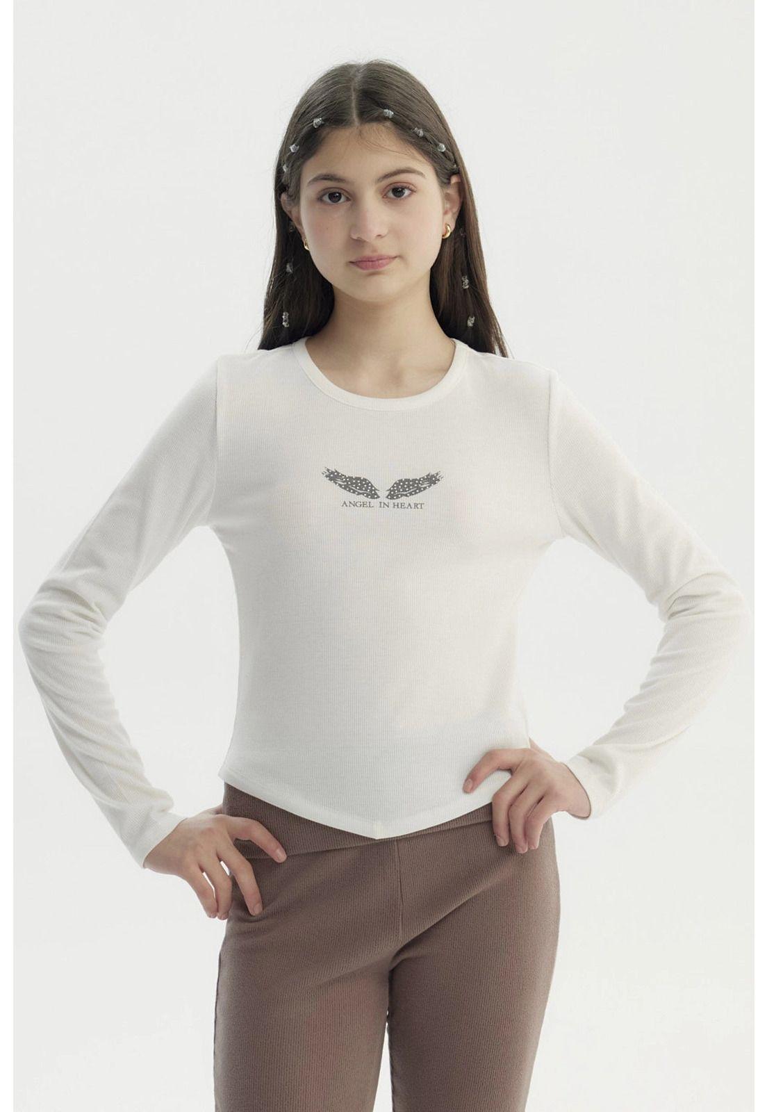 Polera Niña Slim Crudo - lll-0