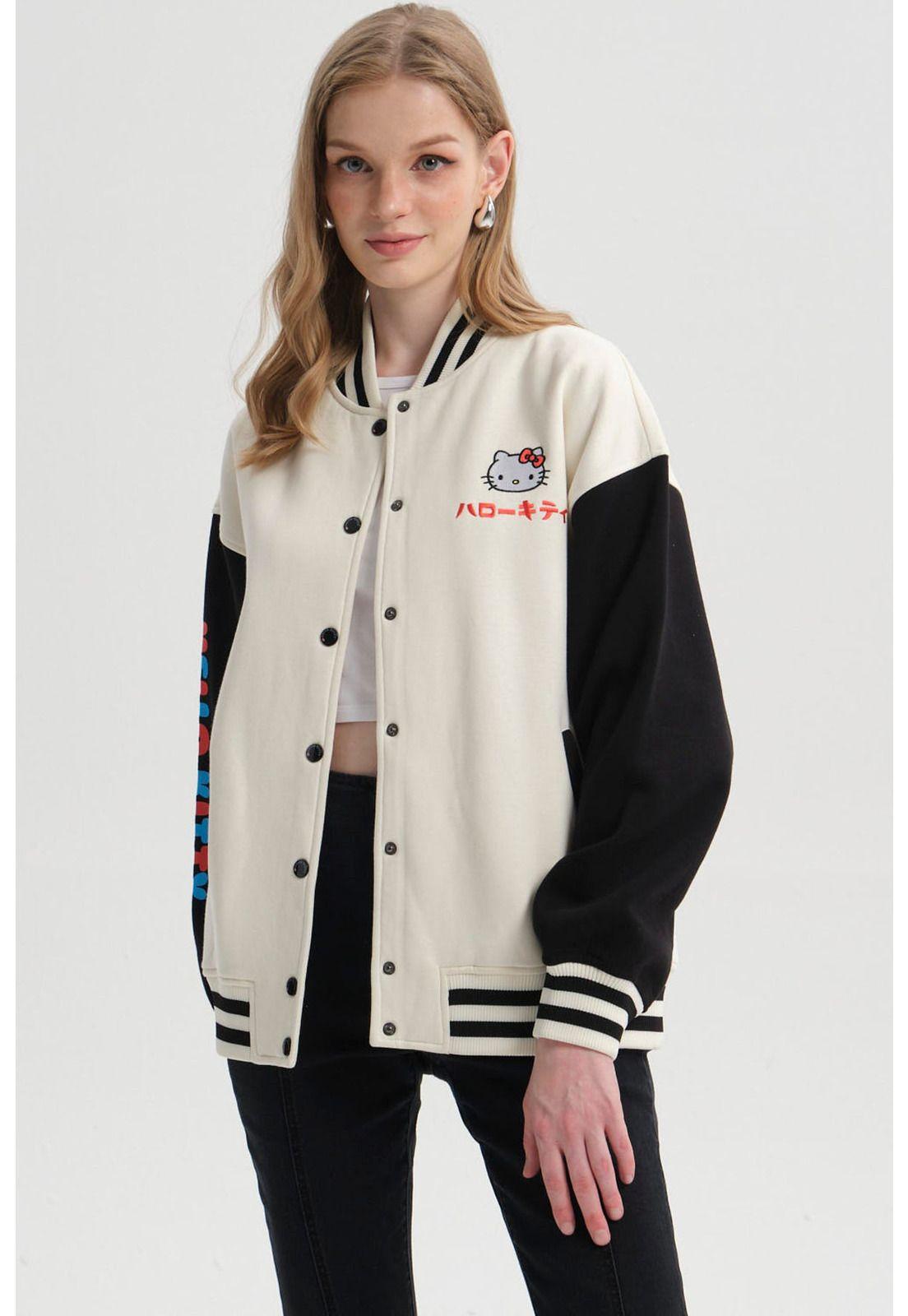 Polerón Mujer College Crudo-2