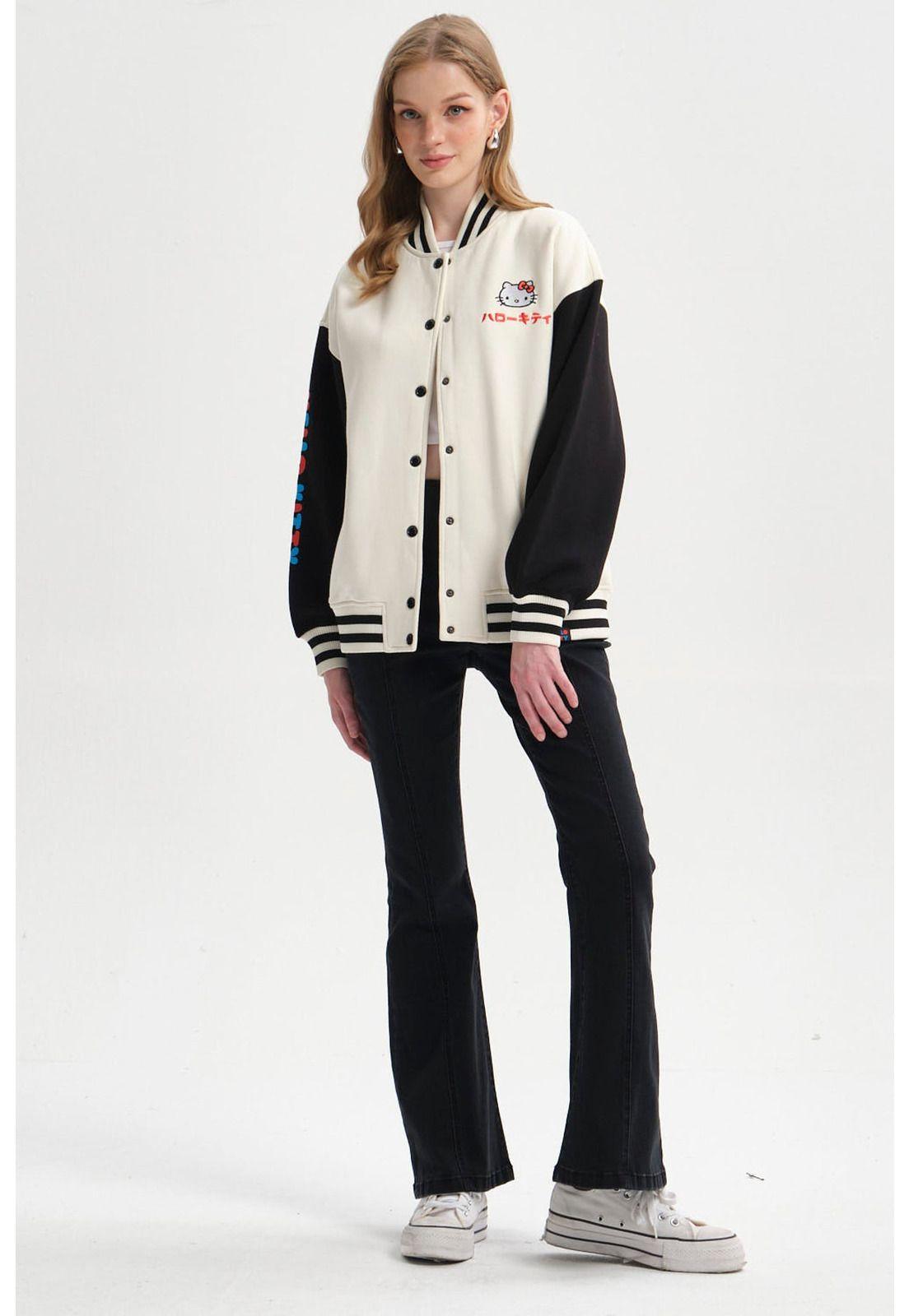 Polerón Mujer College Crudo-3