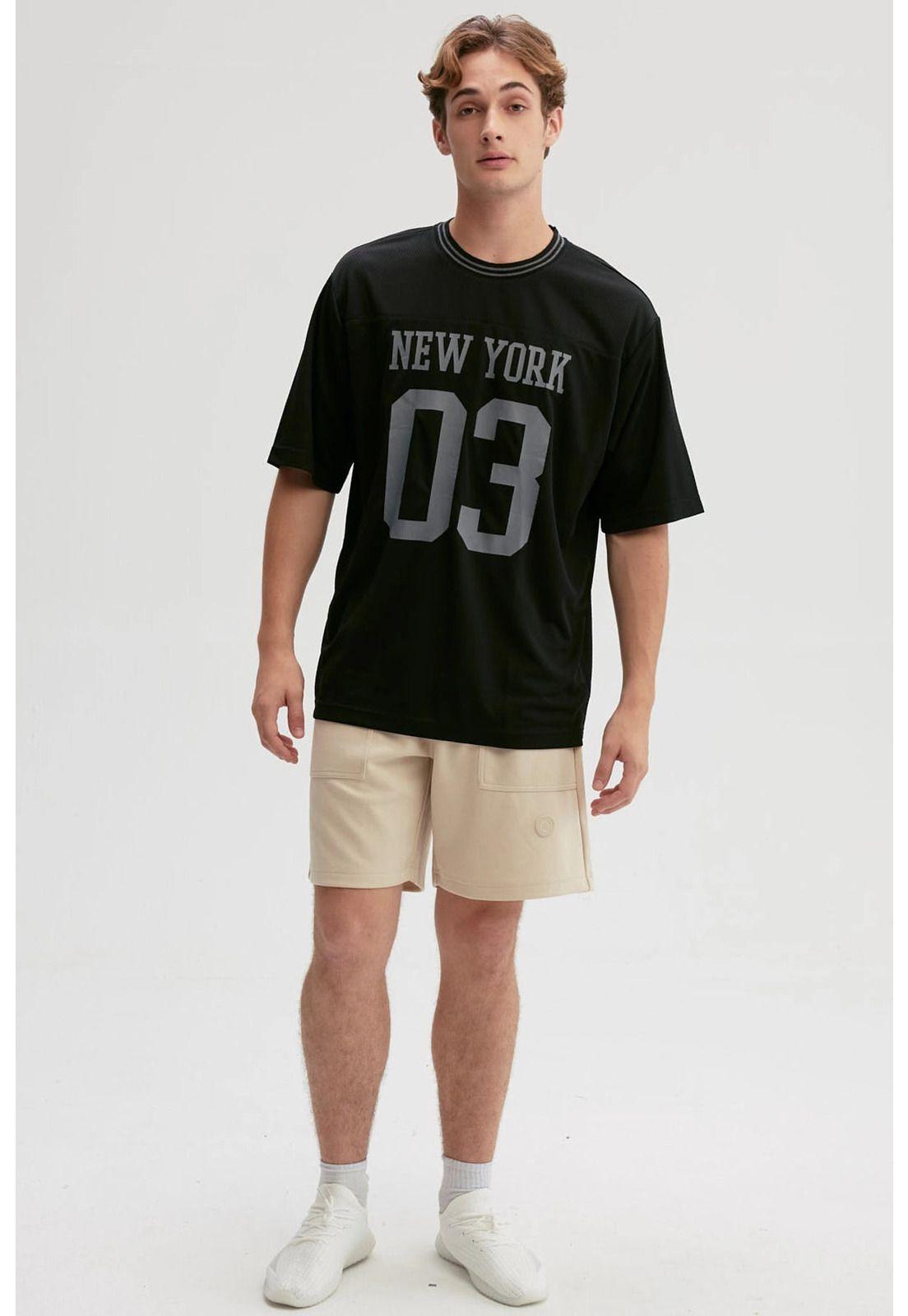 Polera Hombre Print Posicional Negro-3