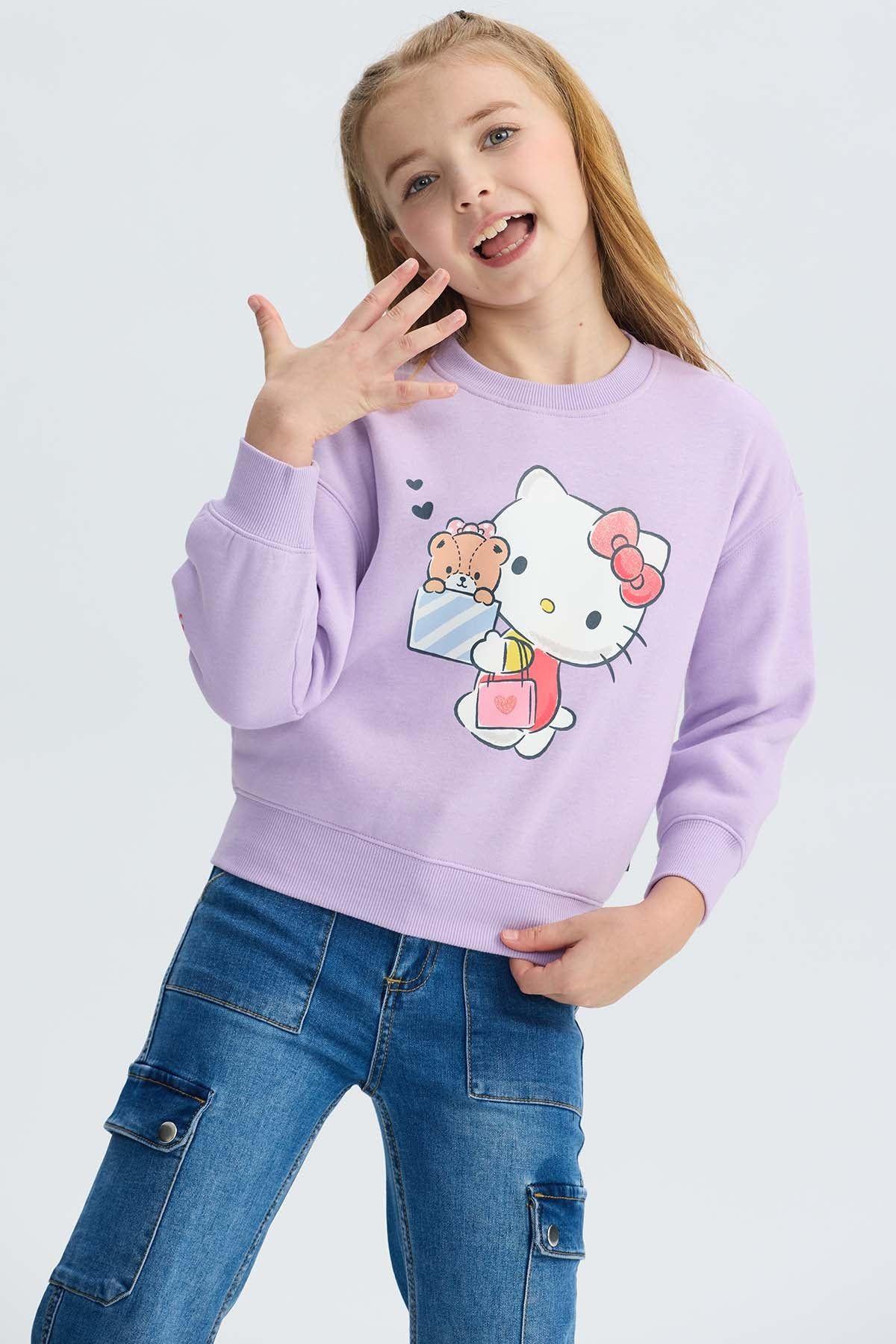 Polerón Niña Hello Kitty Lila-1