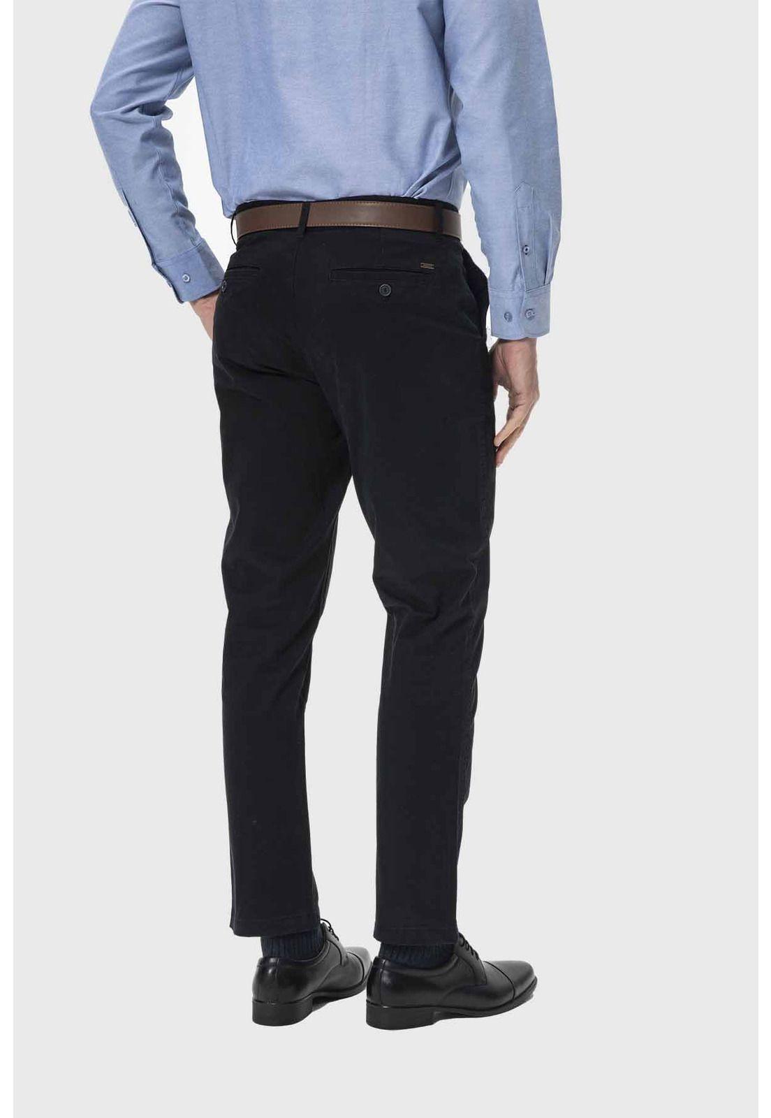 Pantalón Hombre Chino Cinturón Negro - lV-2