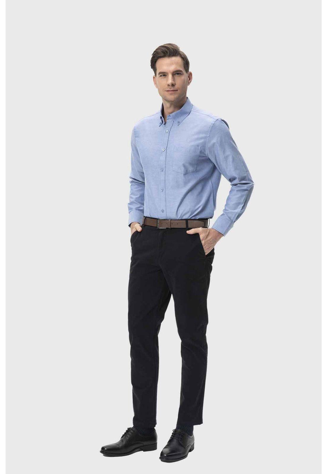 Pantalón Hombre Chino Cinturón Negro - lV-3