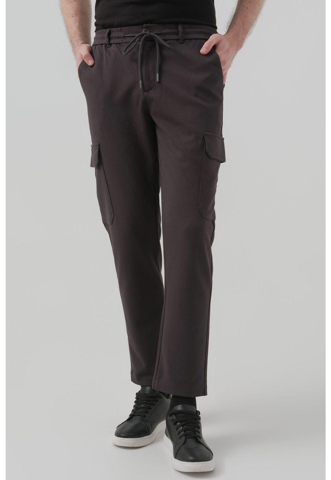 Pantalón Buzo Hombre Calce Recto Marengo - lll-0