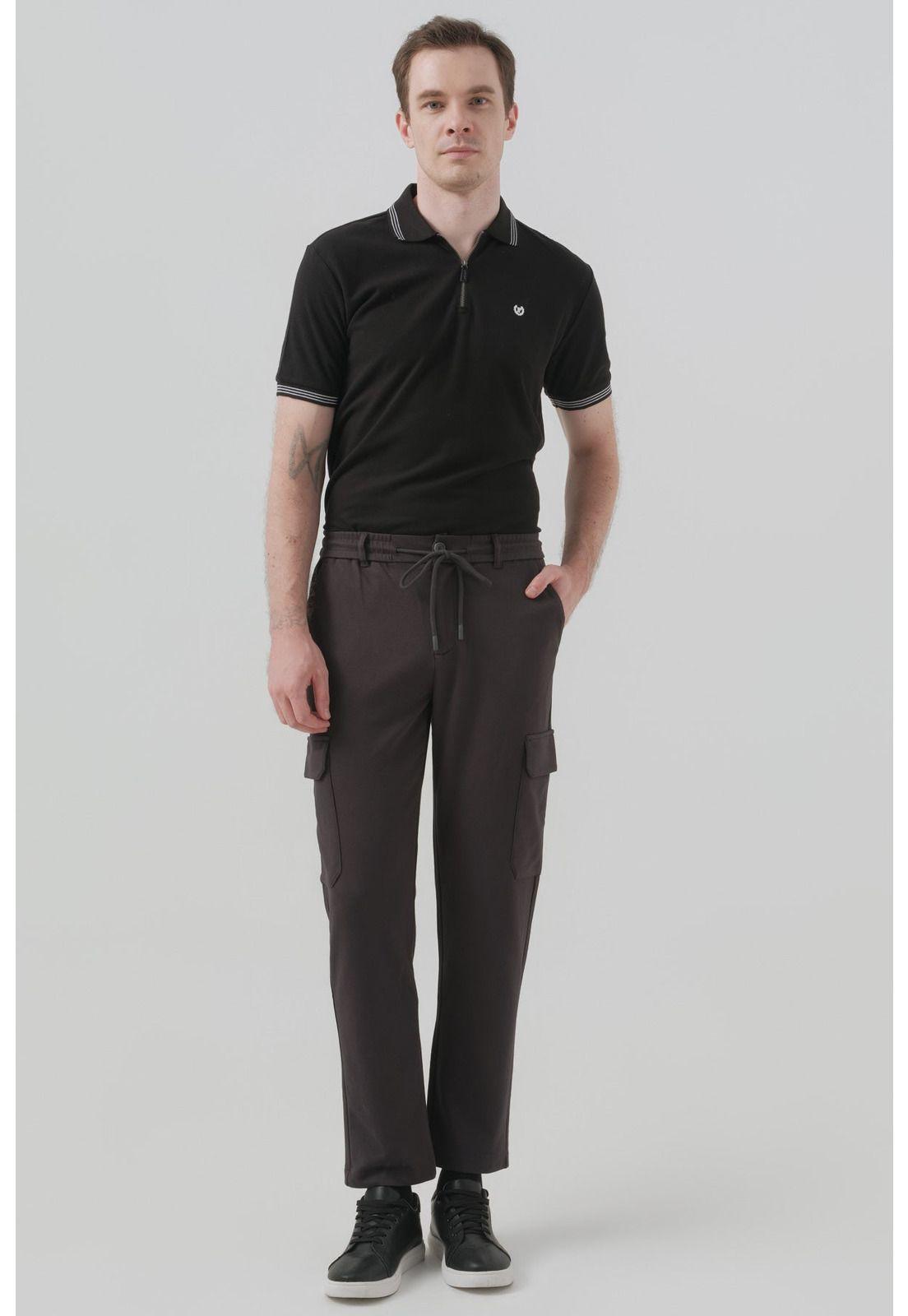Pantalón Buzo Hombre Calce Recto Marengo - lll-3