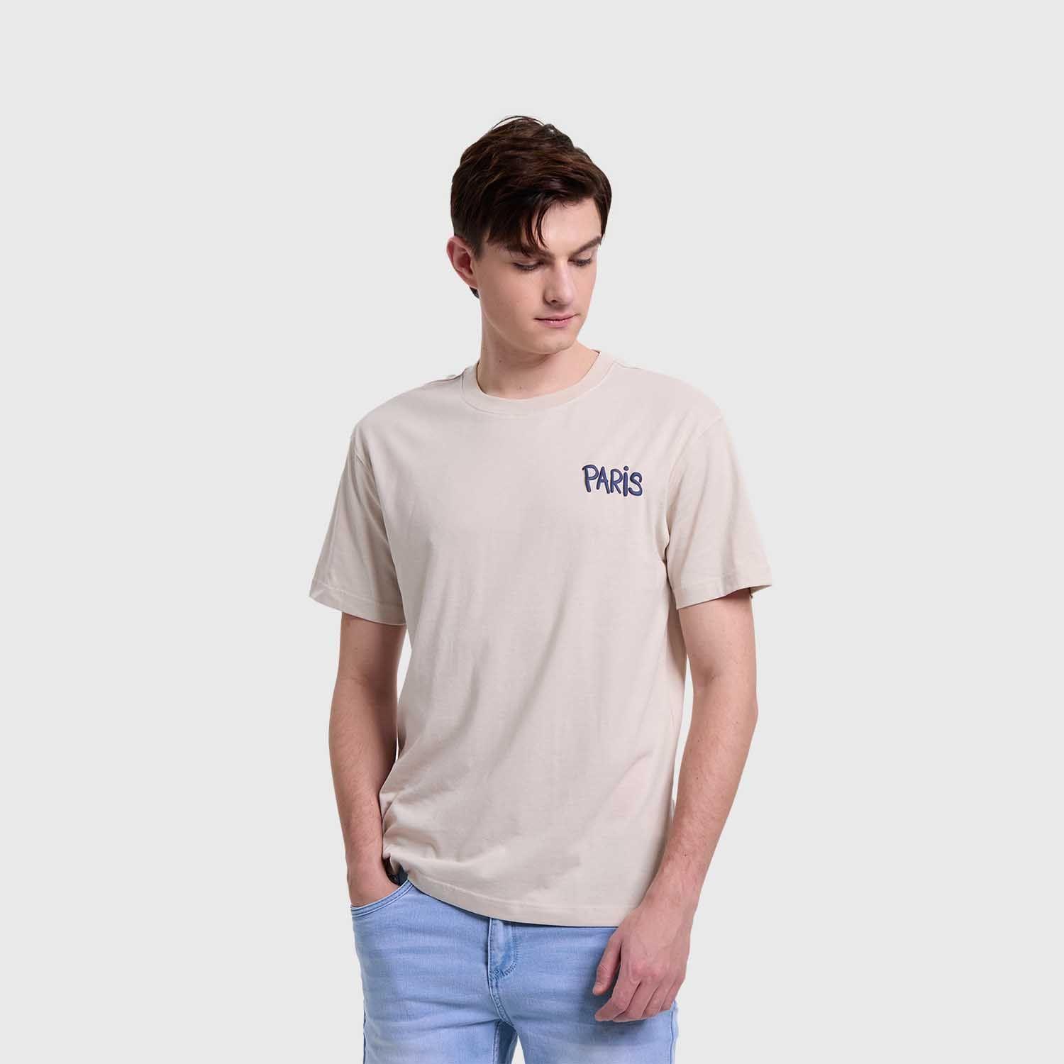 Polera Hombre Print Beige IIi Fashion's Park-1