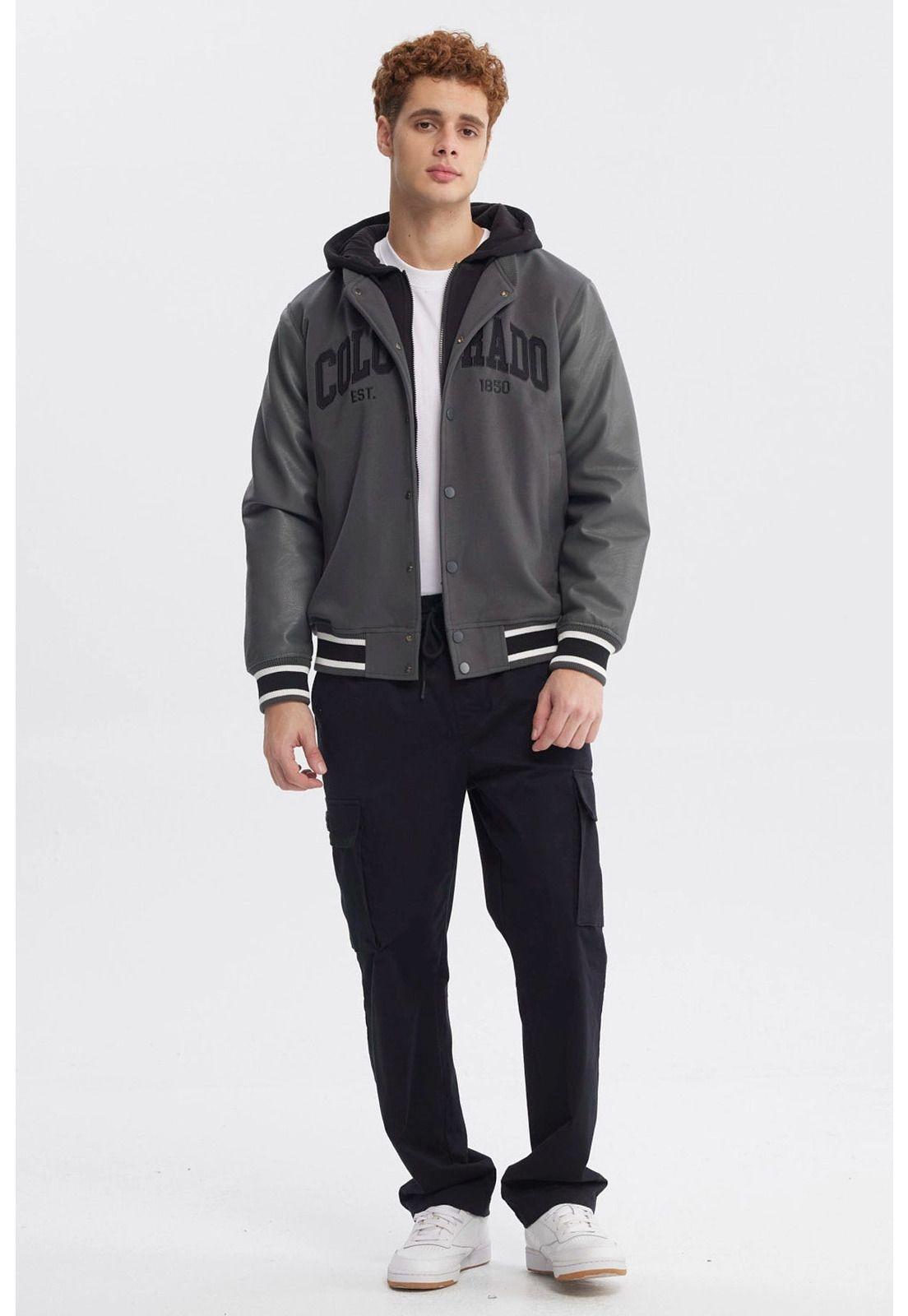 Chaqueta Hombre Slim Juvenil Marengo-3