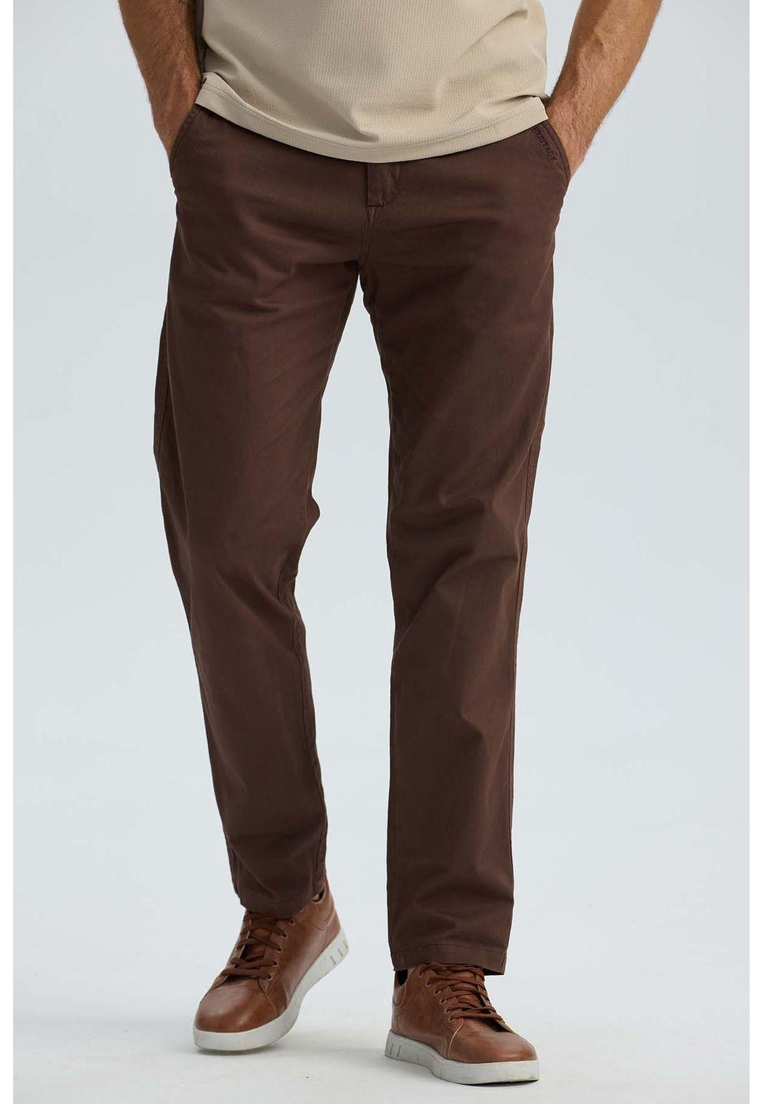 Pantalón Hombre Sastrero Café-1