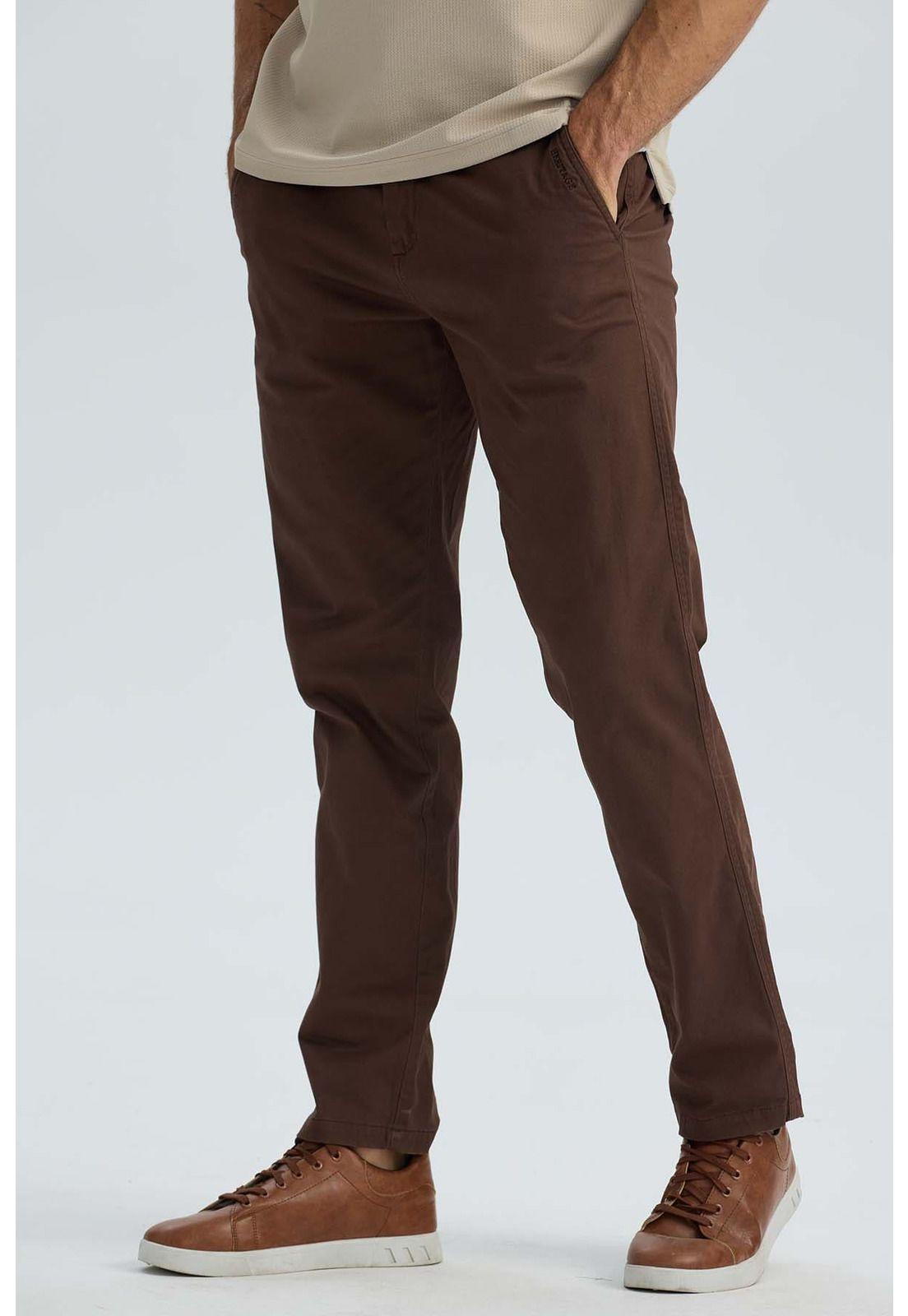 Pantalón Hombre Sastrero Café-2