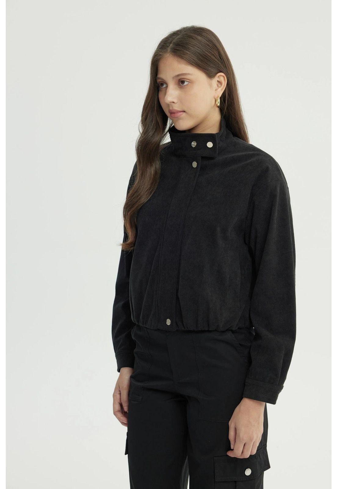 Chaqueta Mujer Slim Negro - V-1