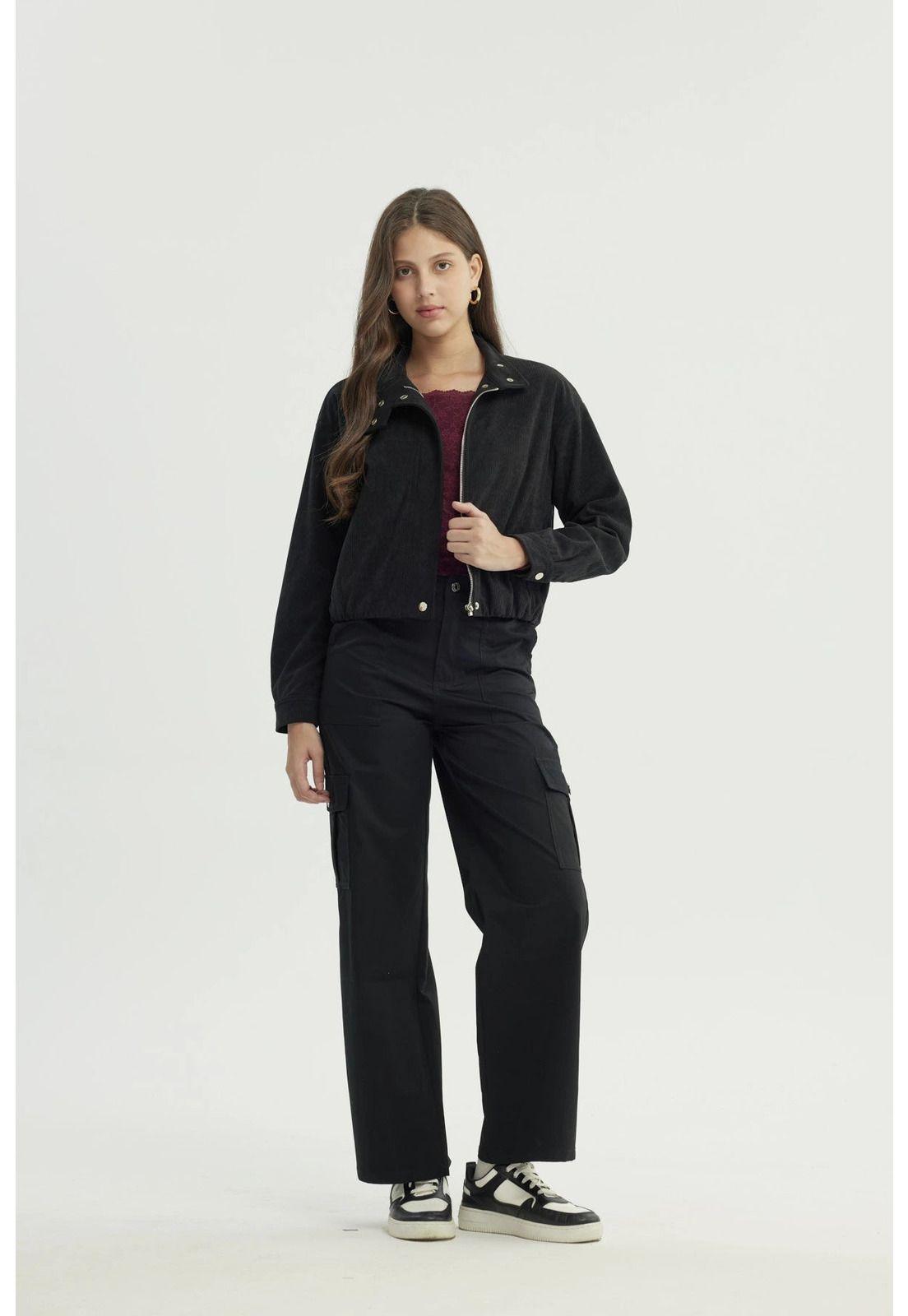Chaqueta Mujer Slim Negro - V-3