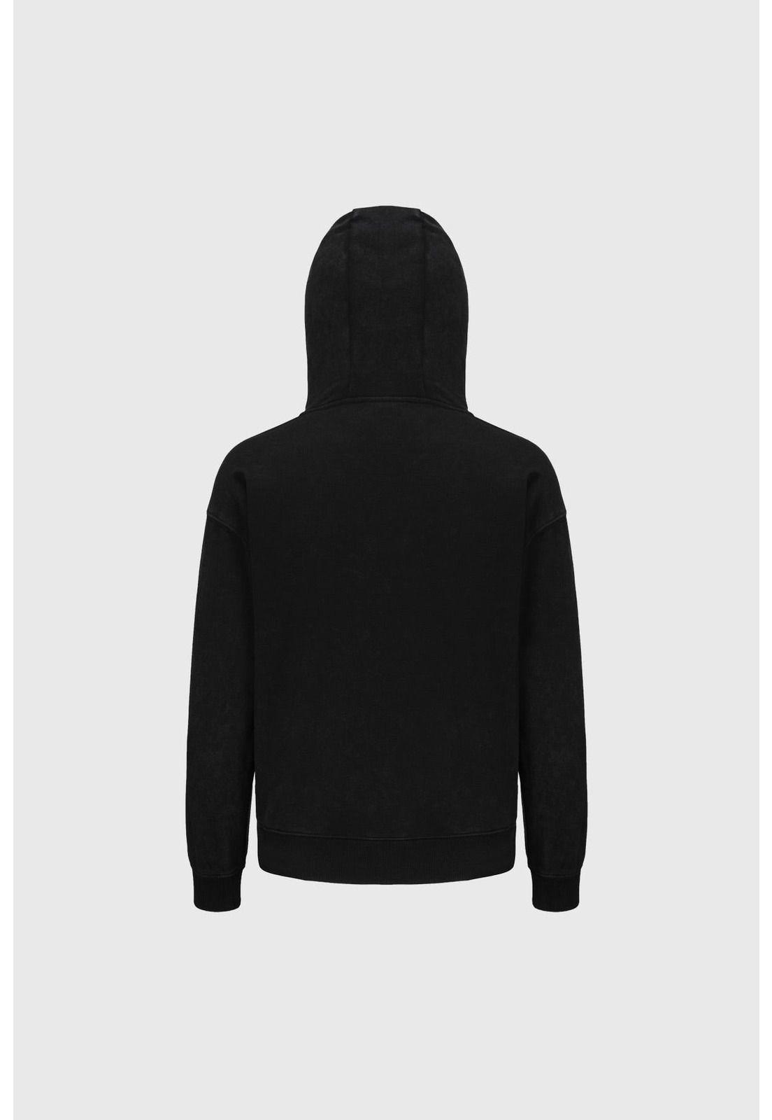 Polerón Niño Oversize Acid Wash Negro-2