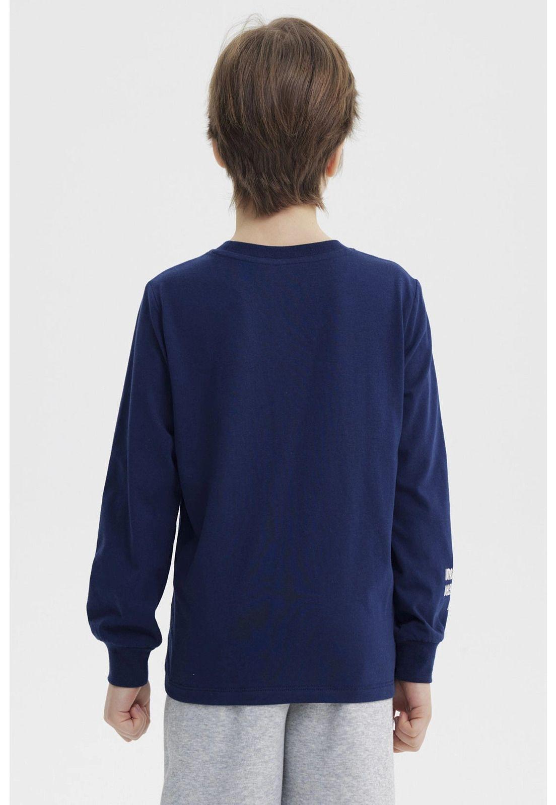 Polera Niño Slim Azul Oscuro - ll-2
