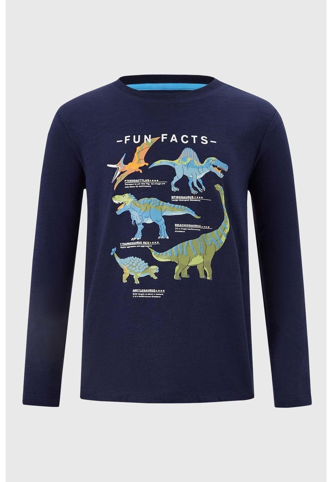 Polera Niño Puff Print Azul- ll-0