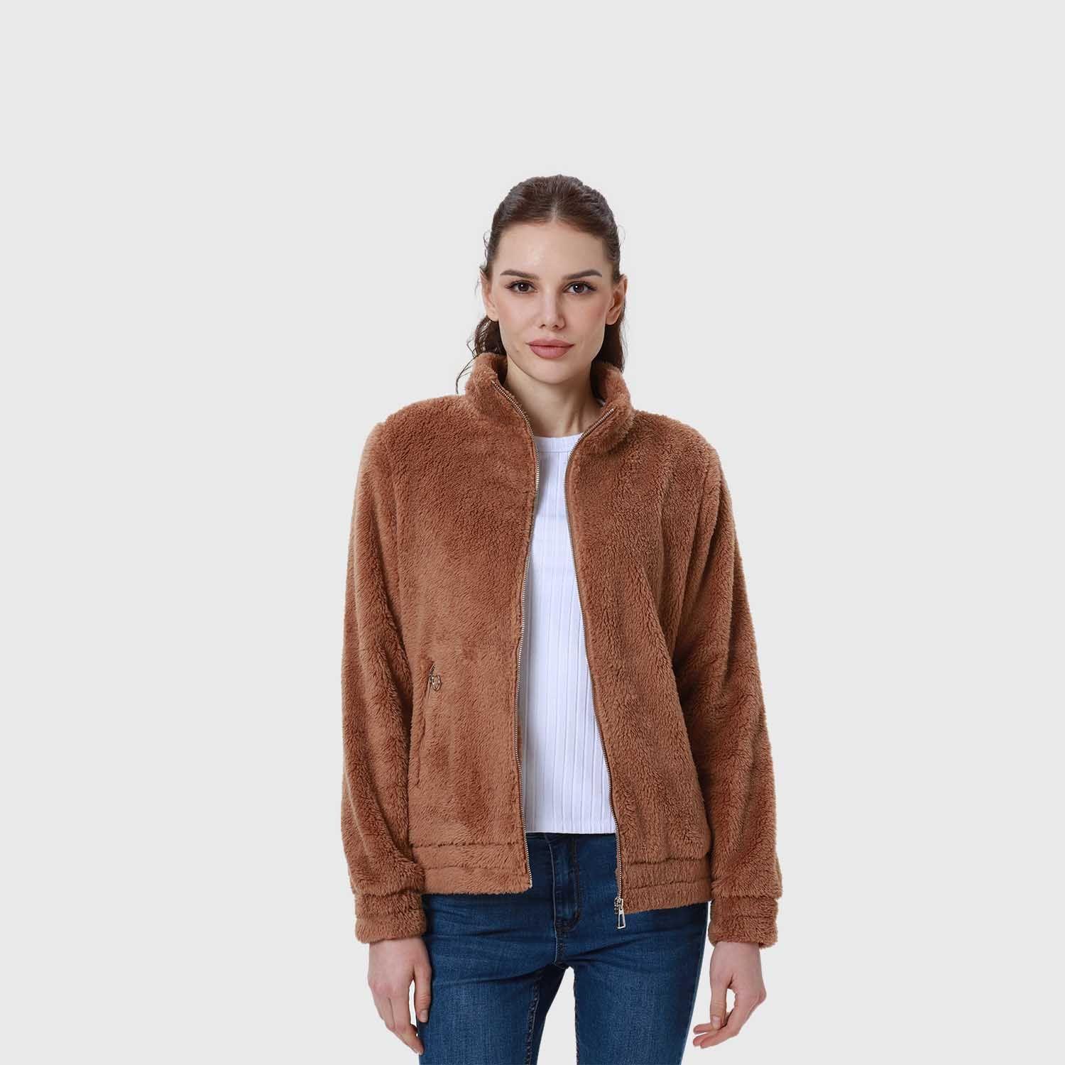 Polar Mujer Full Zipper Café I-2