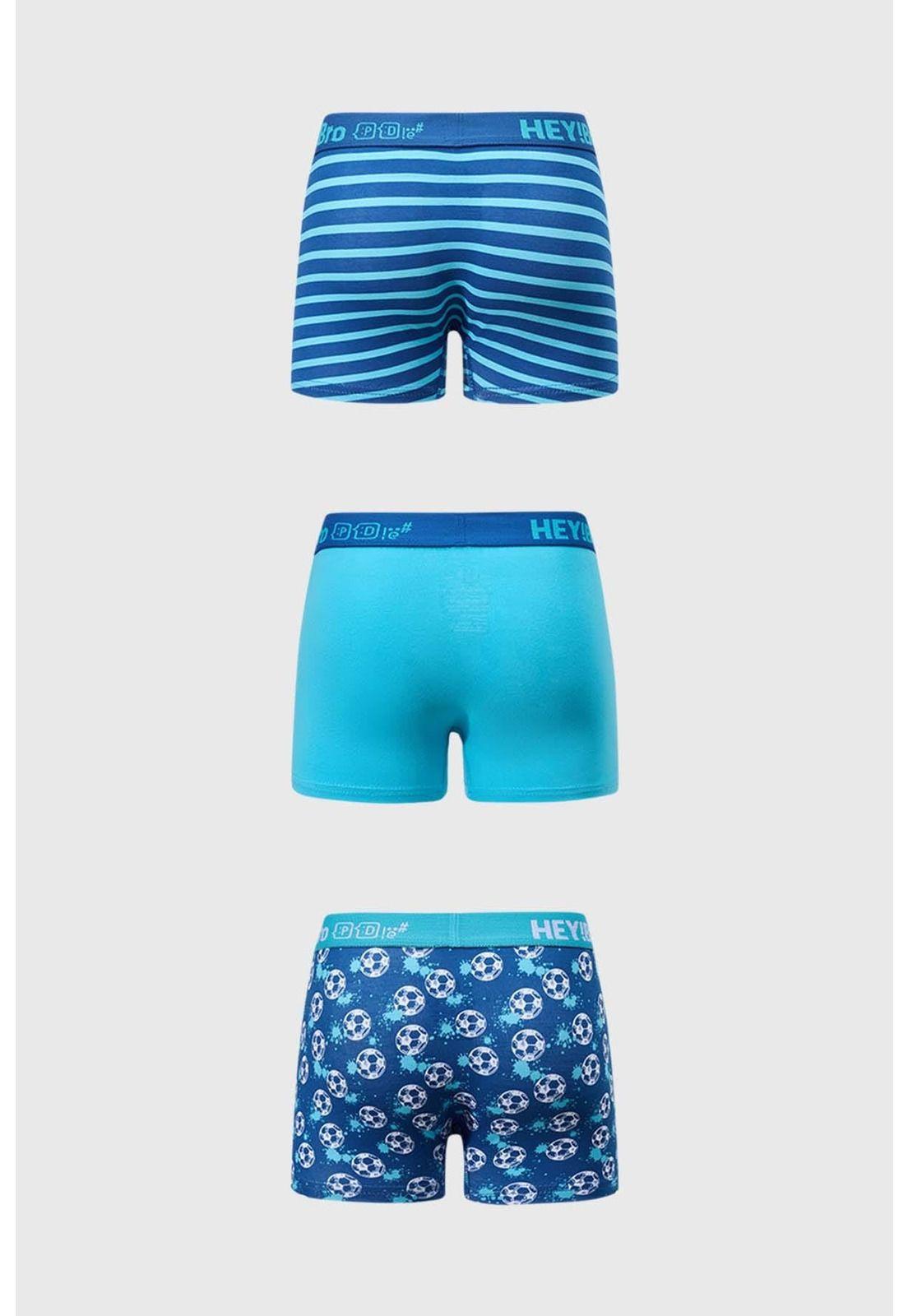 Bóxer Niño Tripack Niño Azul-1