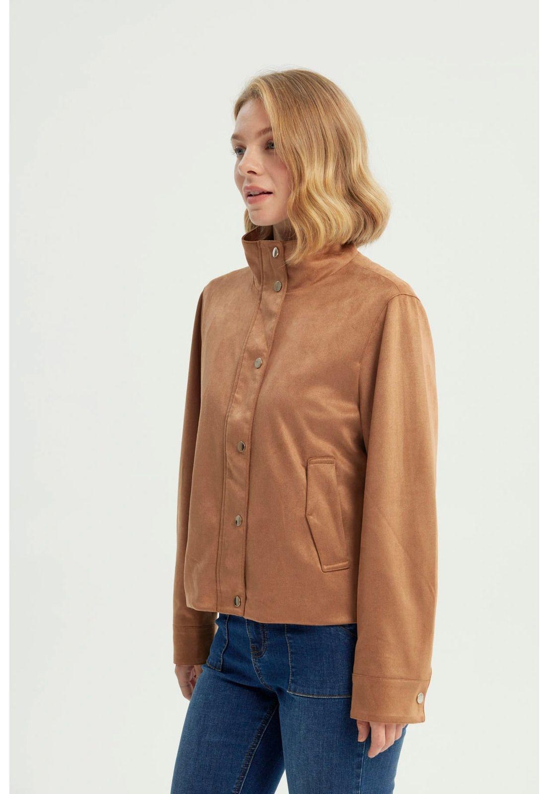 Chaqueta Mujer Regular Camel - ll-1