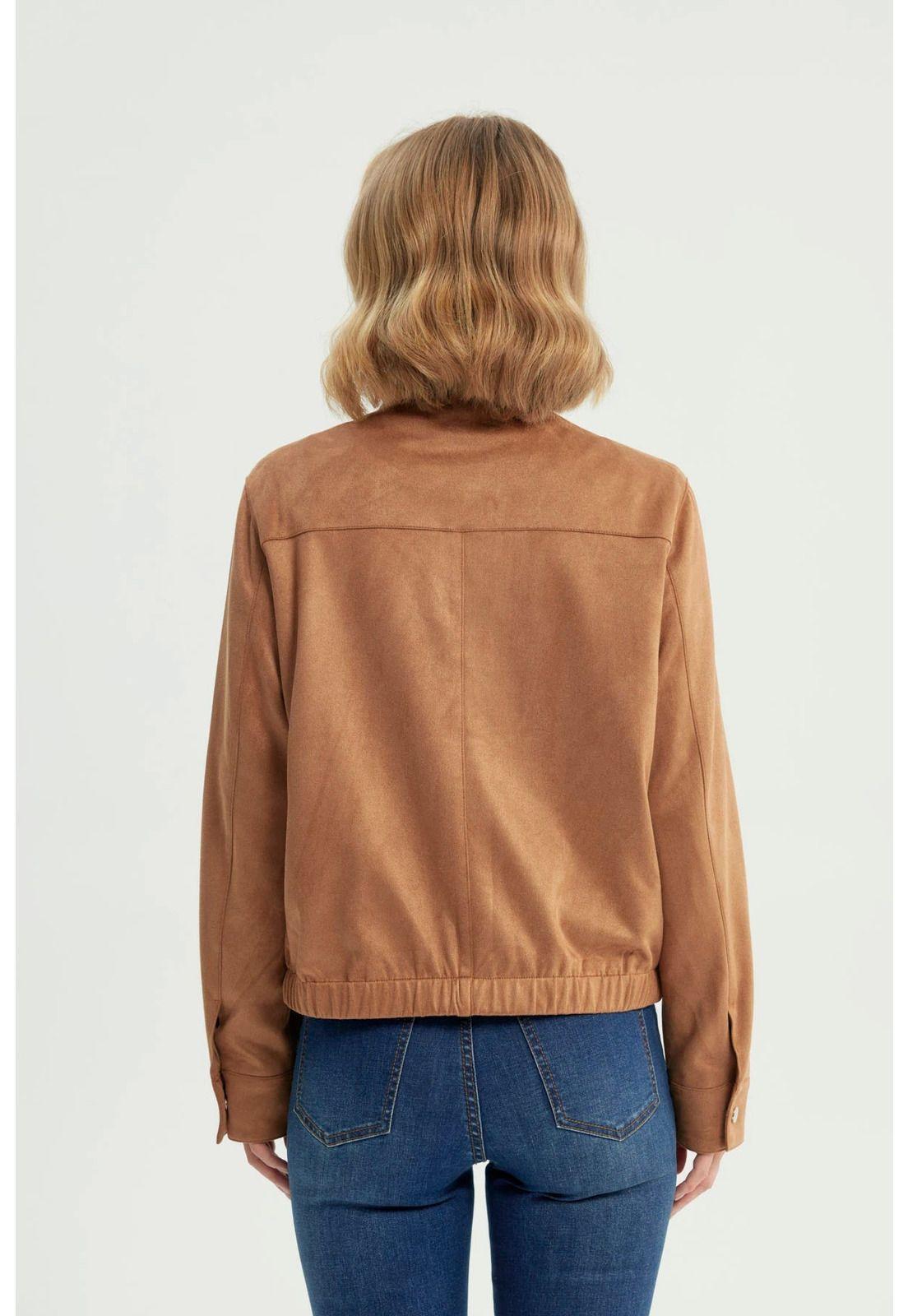 Chaqueta Mujer Regular Camel - ll-2