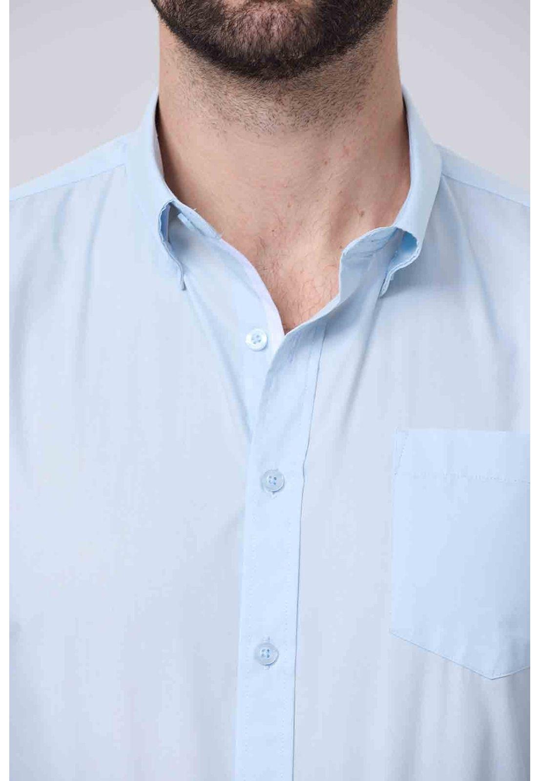 Camisa Hombre Slim Celeste-2