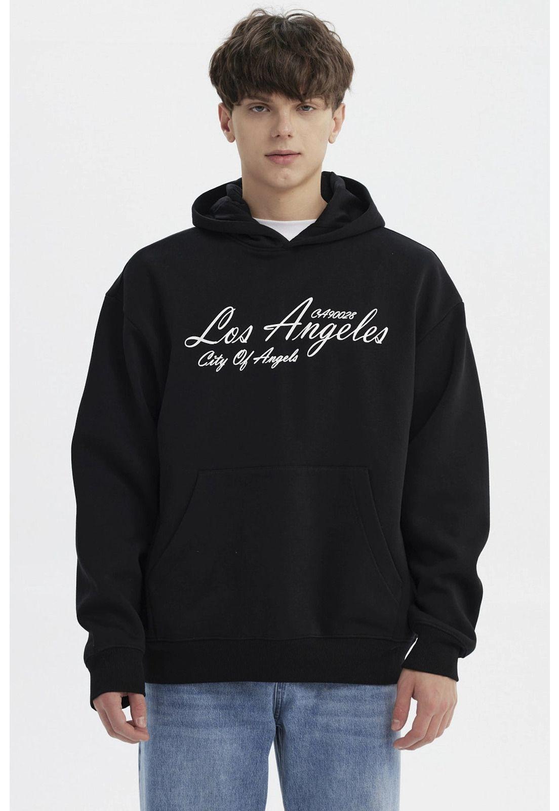 Polerón Hombre Slim Negro - lll-0