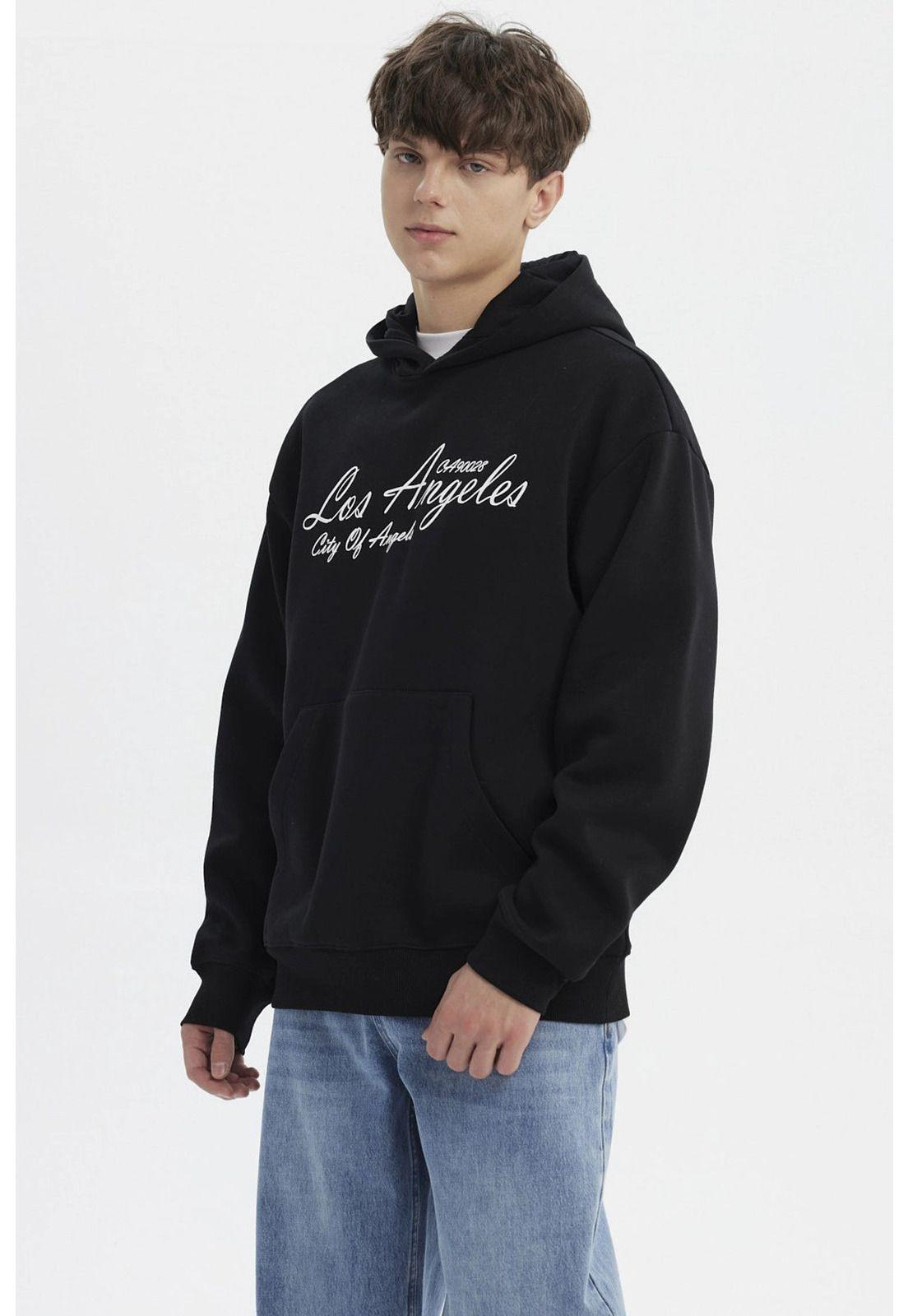 Polerón Hombre Slim Negro - lll-1