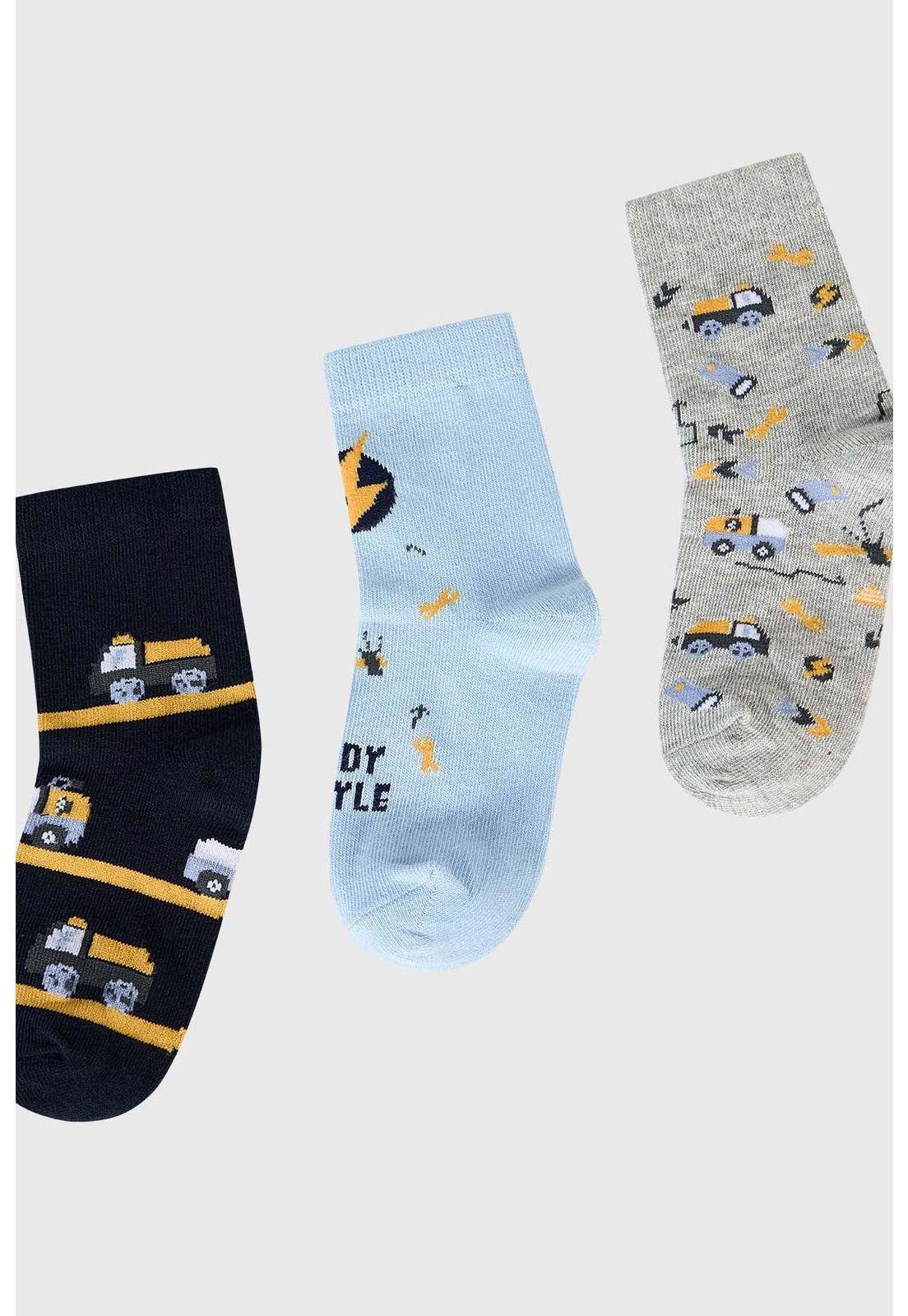 Calcetín Niño Tripack Calipso-1