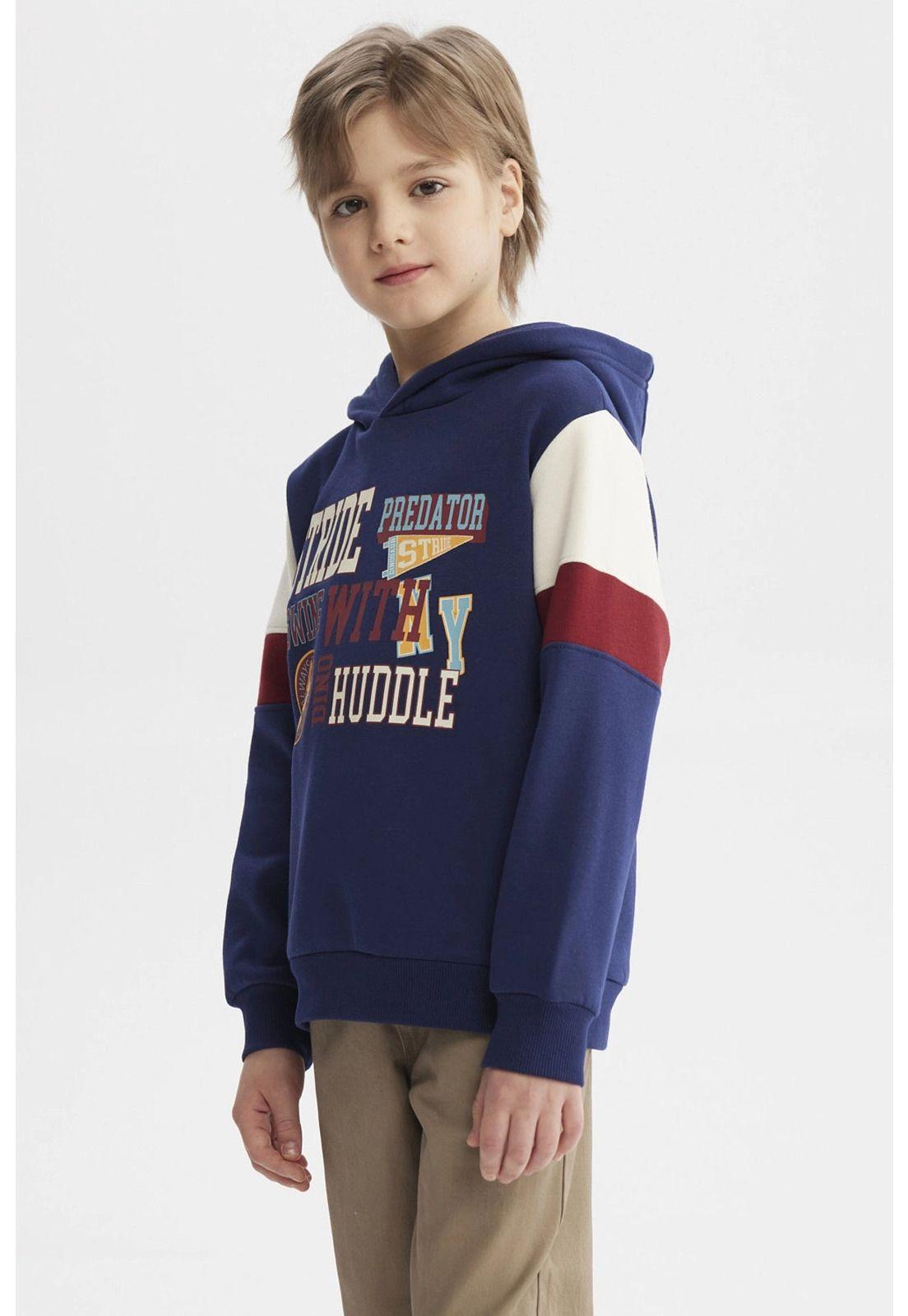 Polerón Niño College Azul Oscuro-1