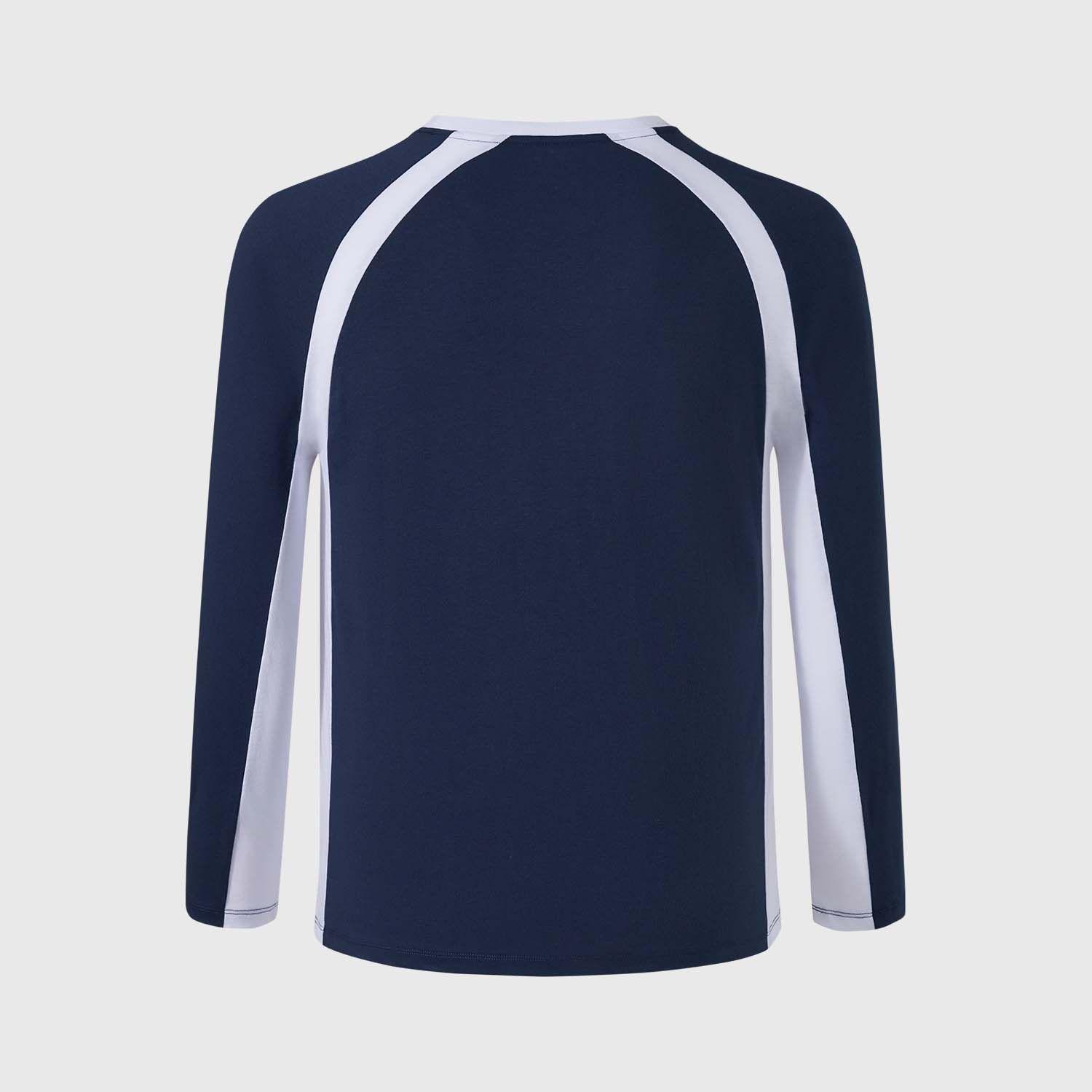 Polera Niño Racing A Contraste Azul Oscuro Fashion's Park-1