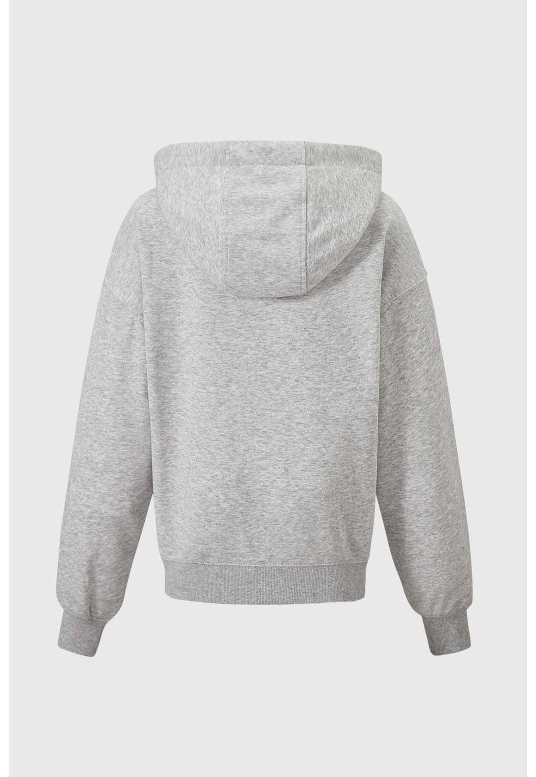 Polerón Niña Print Gris-1