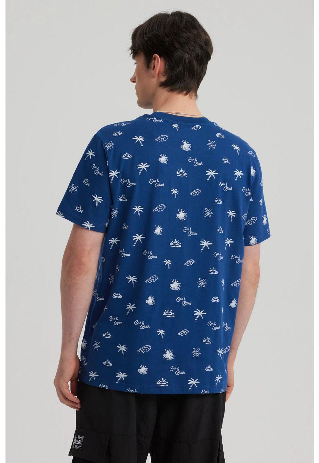 Polera Hombre Full Rapport Azul-6