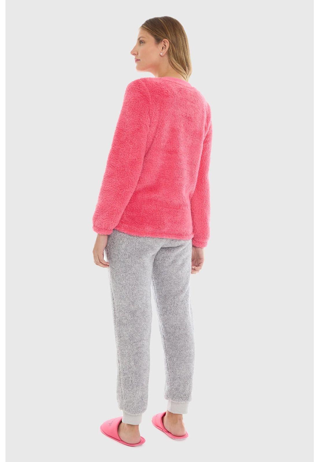 Pijama Mujer Polar Fucsia - lll-1