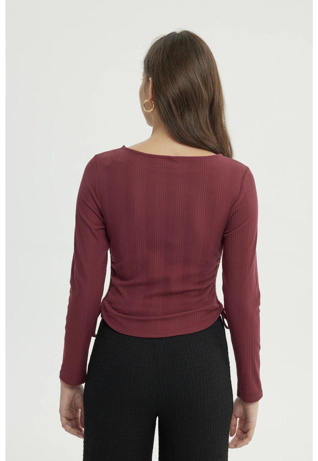 Polera Mujer Regular Rojo-2
