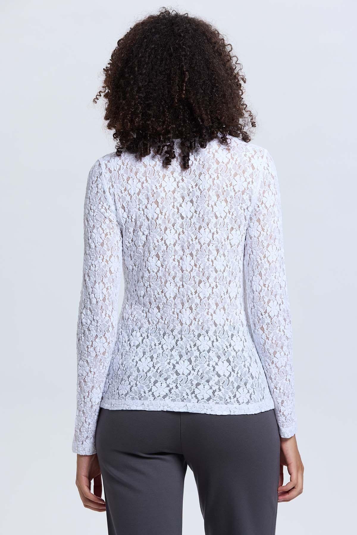 Polera Mujer Encaje Blanco II-2