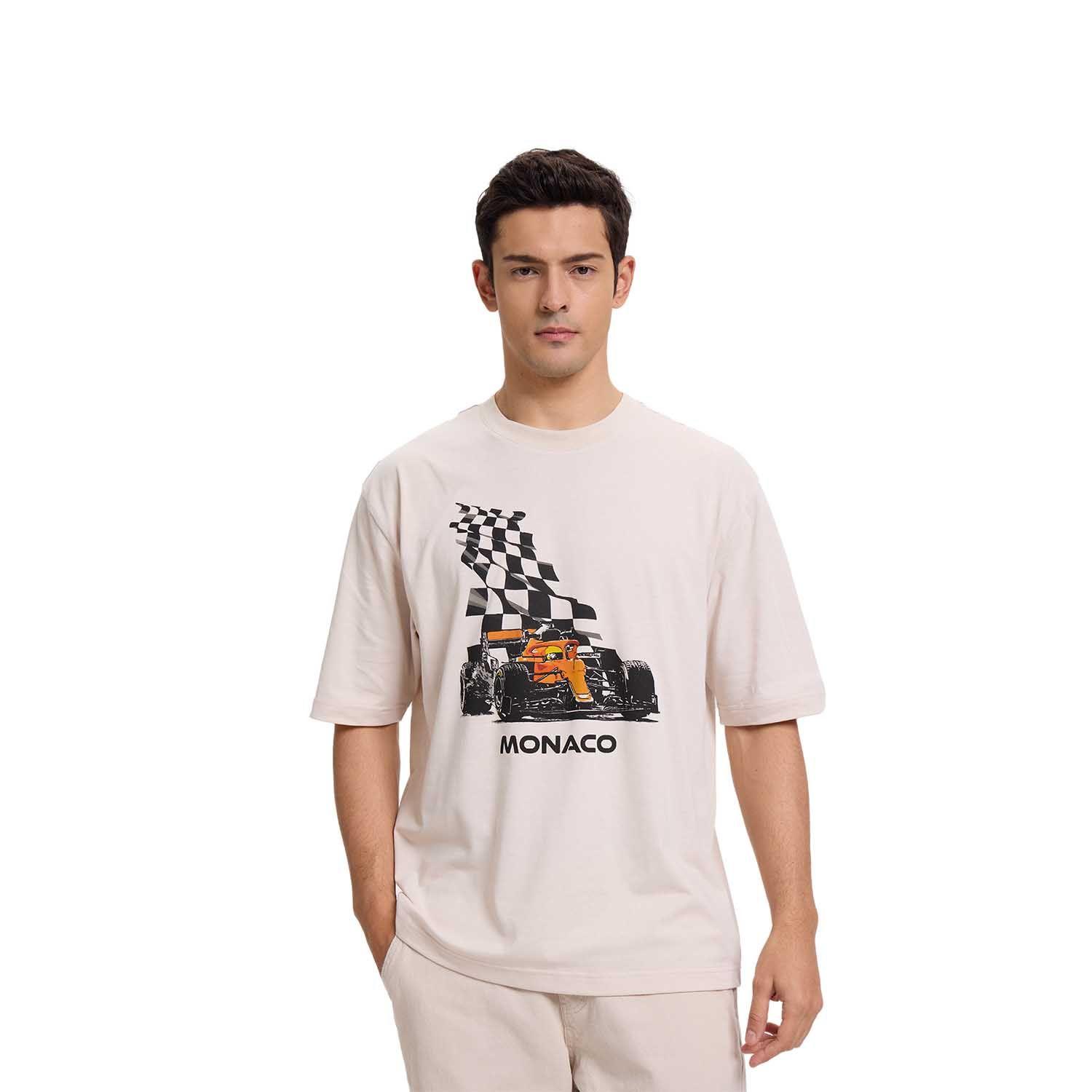 Polera Hombre Estampado Beige Fashion's Park-0