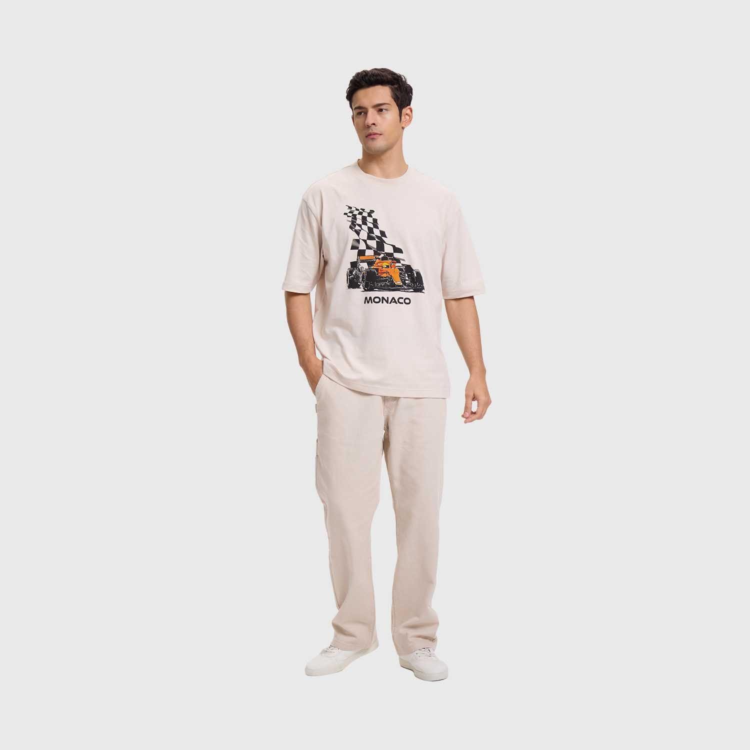 Polera Hombre Estampado Beige Fashion's Park-3