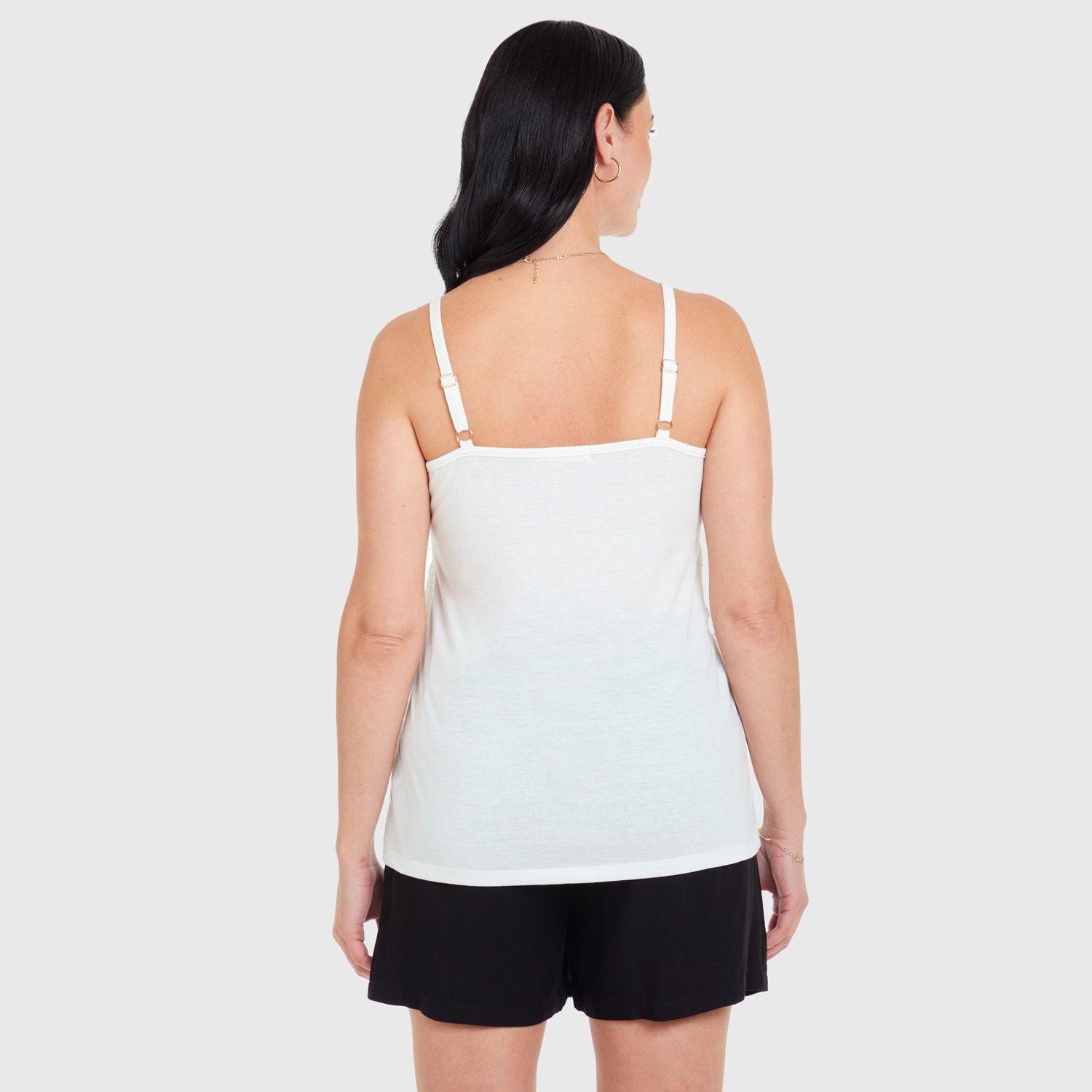 Polera Peto Doble Capa Crudo Mujer-2