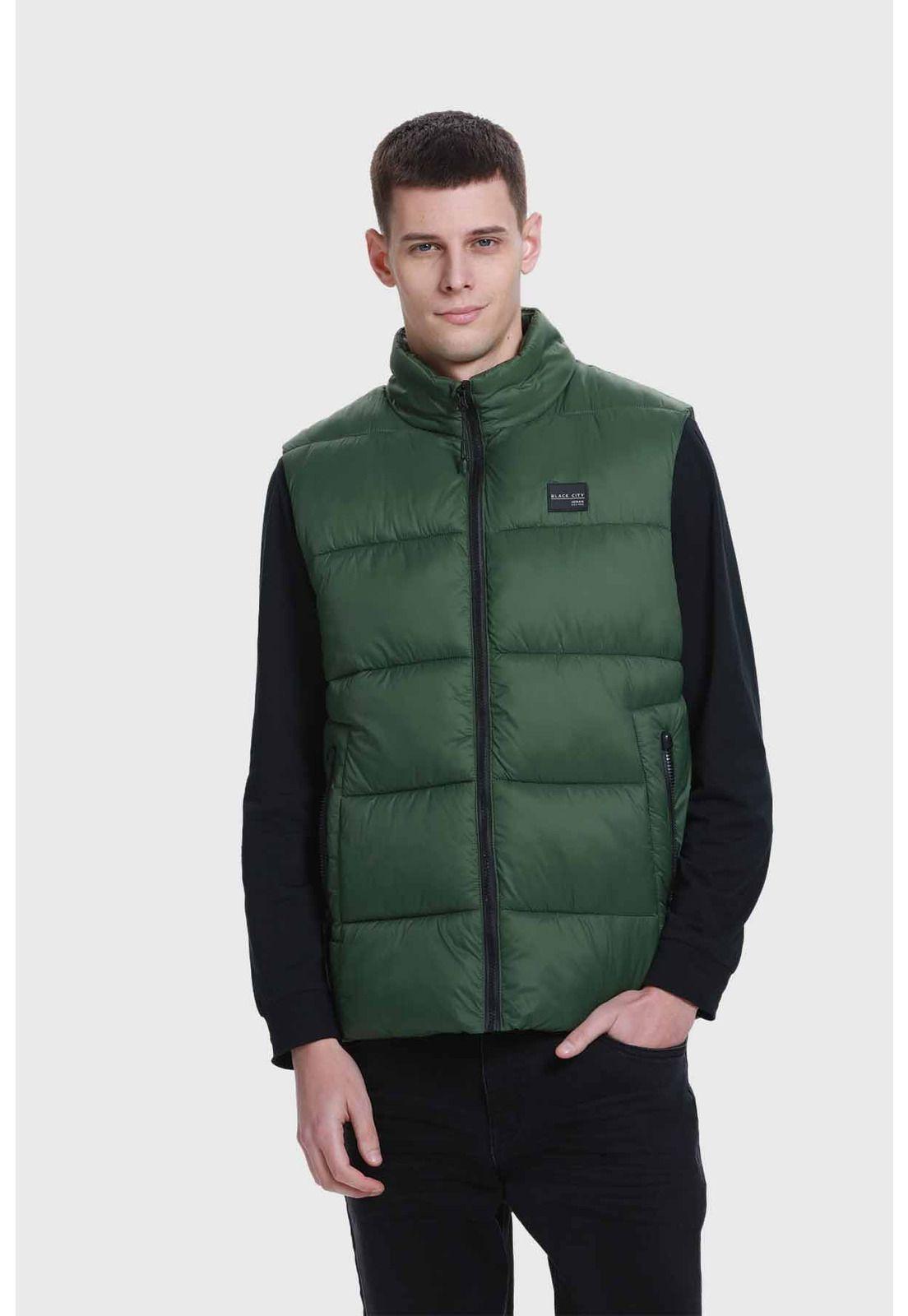Parka Hombre Puffa Verde Militar-0
