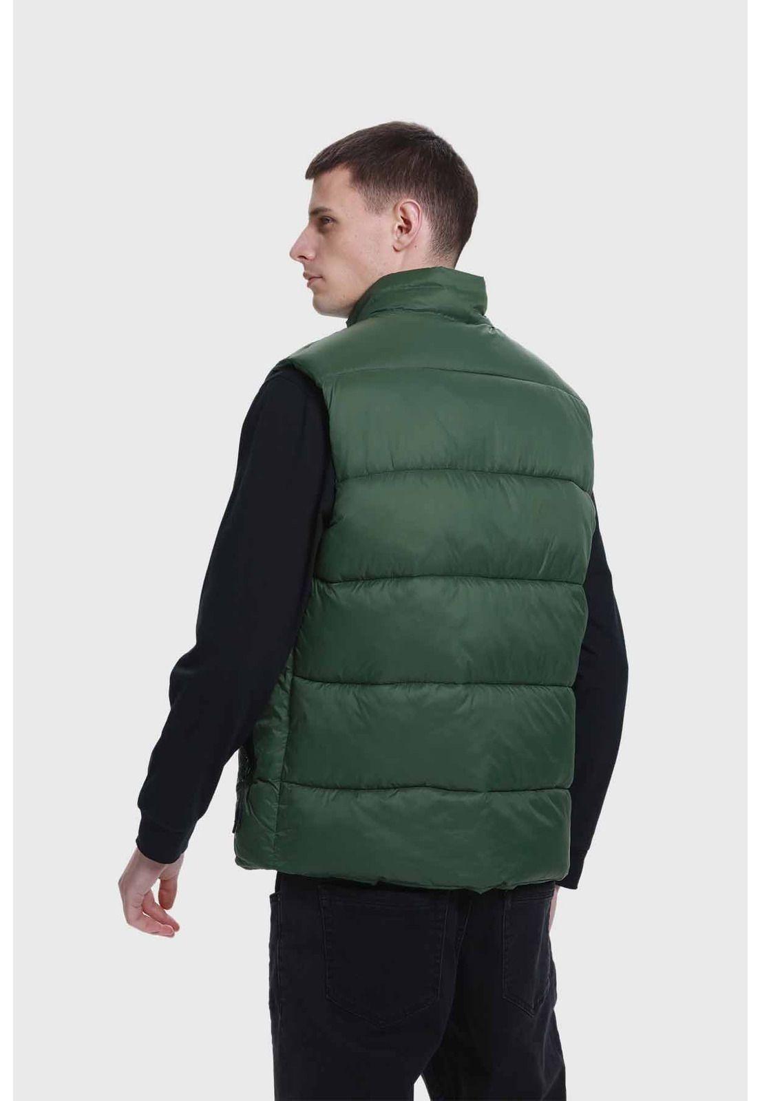 Parka Hombre Puffa Verde Militar-2