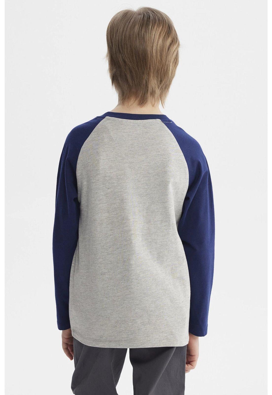 Polera Niño Print Adventure Gris Melange-2