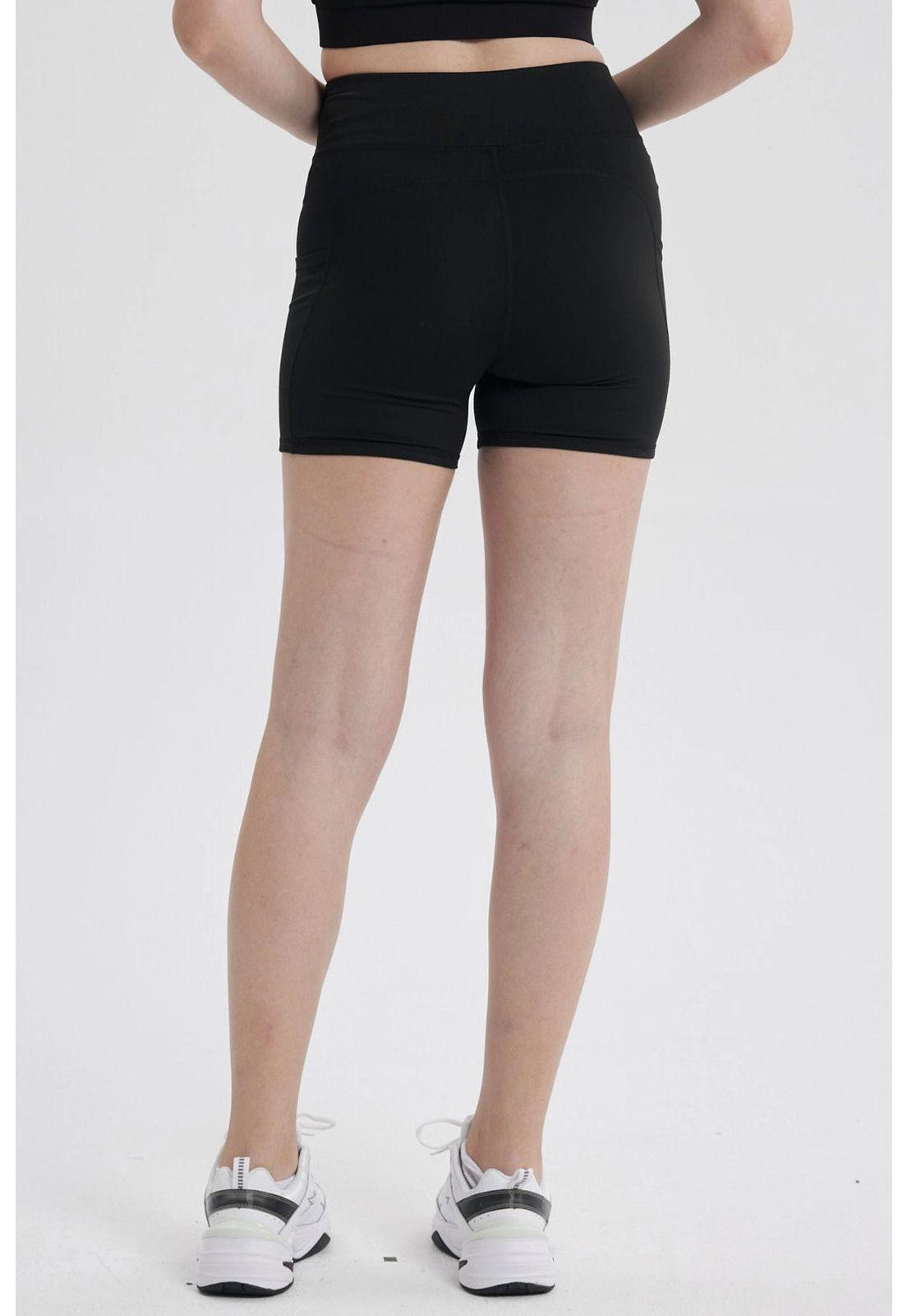 Calza Mujer Pretina Doble Negro-2