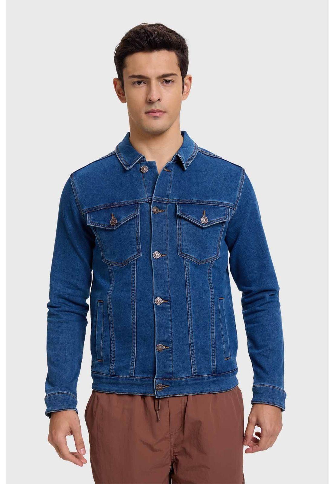 Chaqueta Hombre Jogger Azul-0