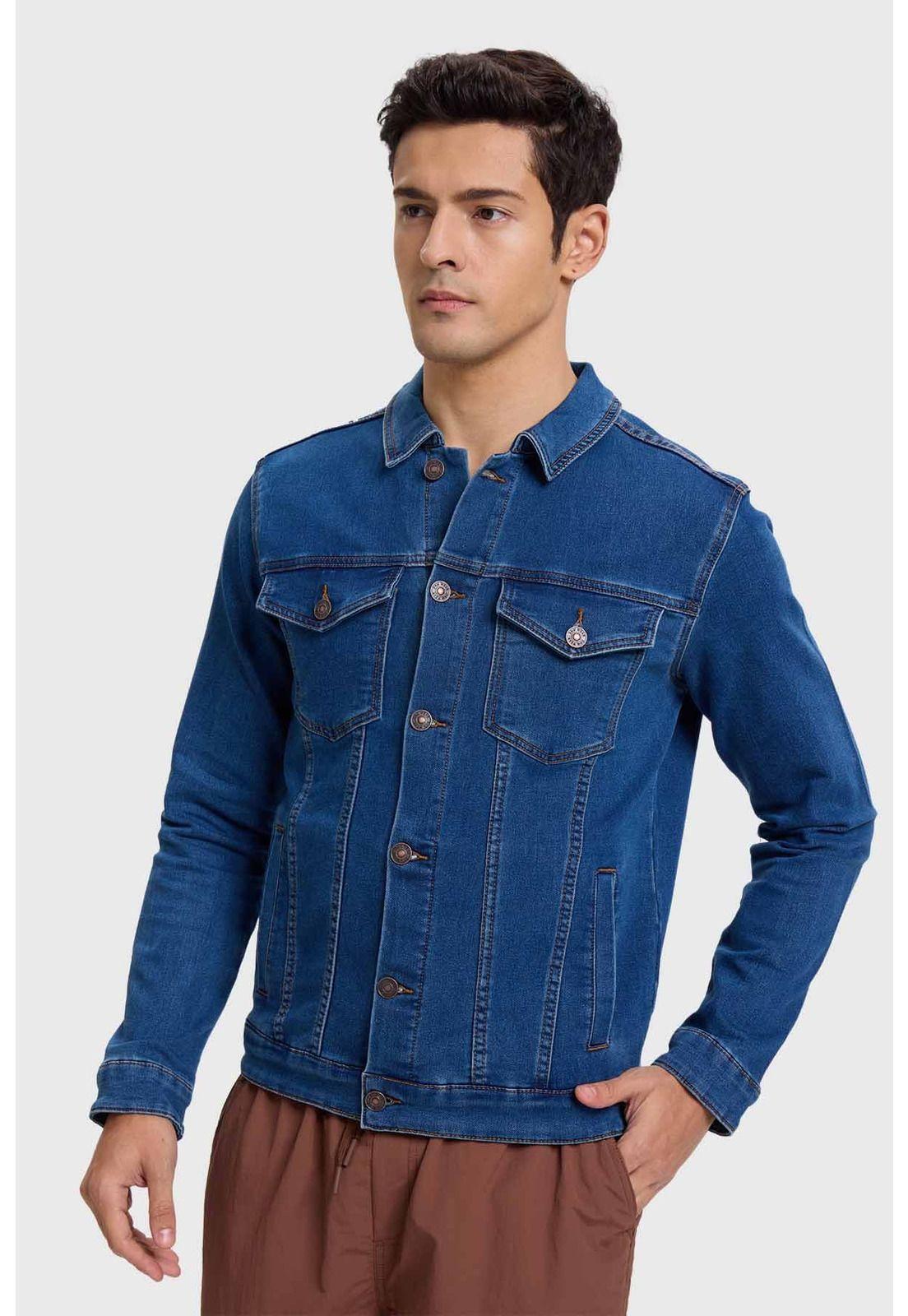 Chaqueta Hombre Jogger Azul-1